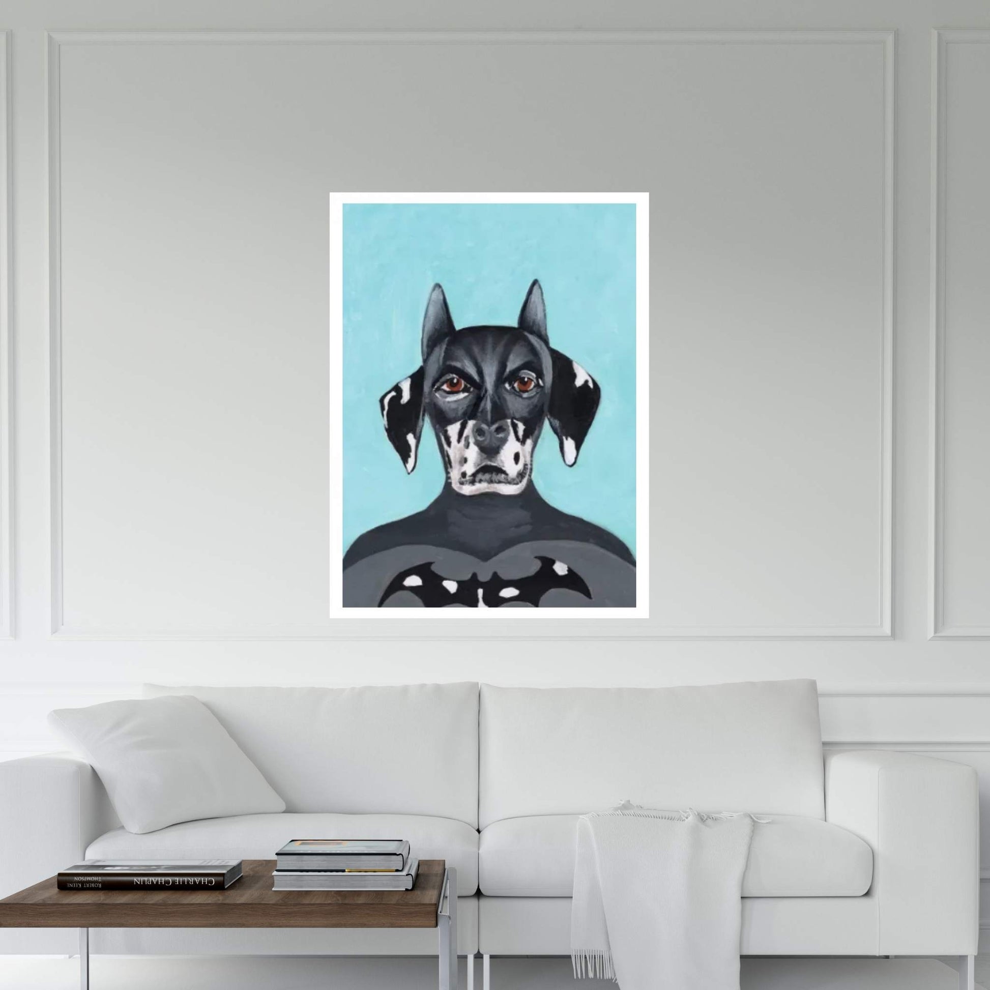 Dalmatian Batman Canvas Wall Art - Y Canvas