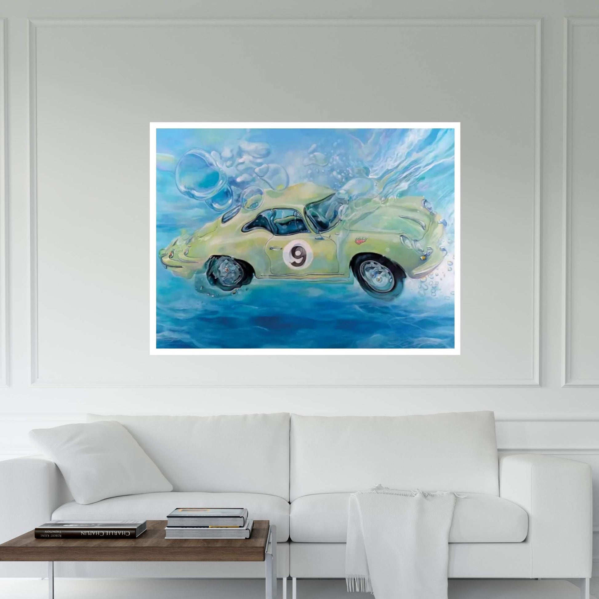 Porsche No. 9 Canvas Wall Art - Y Canvas