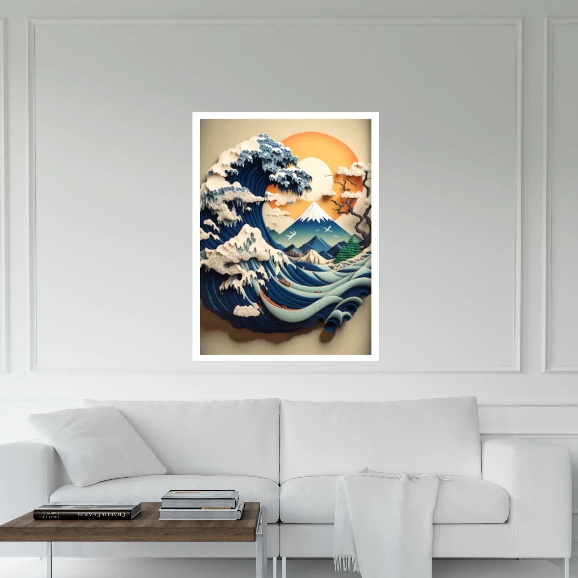 The Great Wave off Kanagawa print on canvas wall art Katsushika Large The Great Wave - Y Canvas