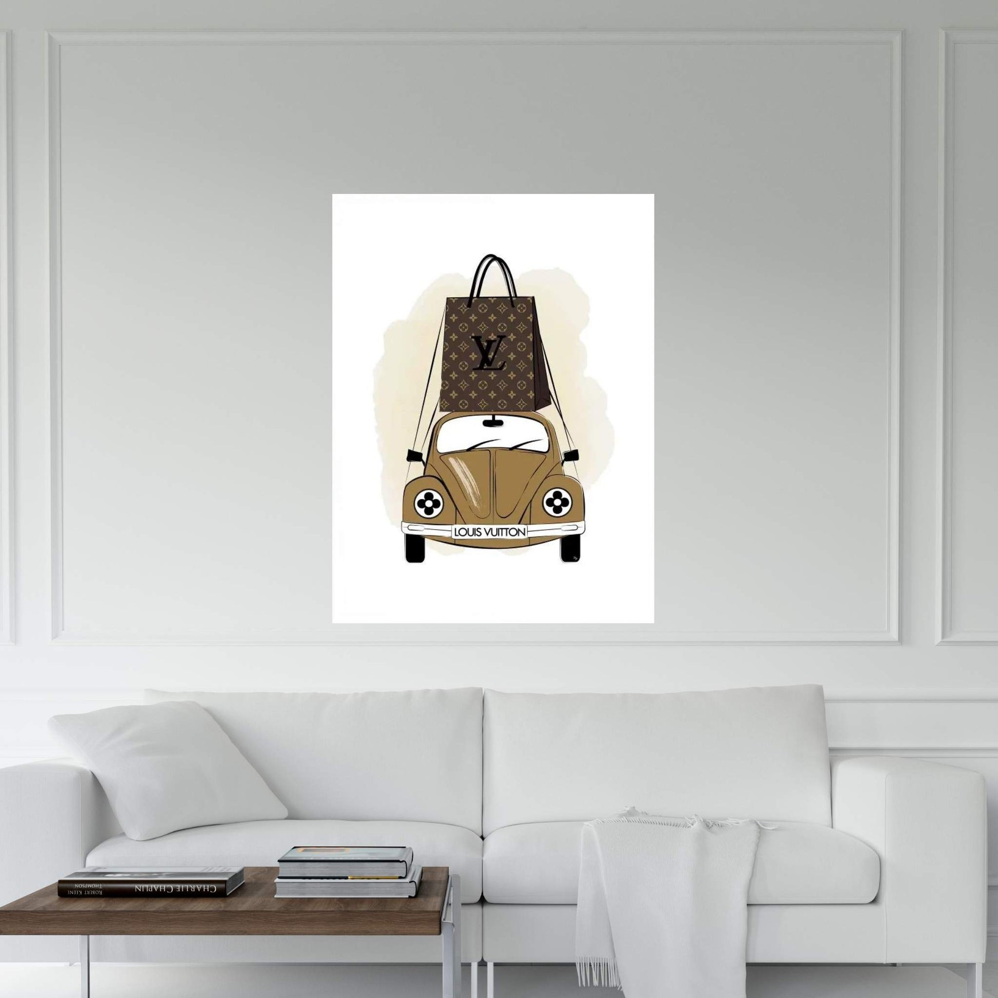 LV Car Canvas Wall Art - Y Canvas