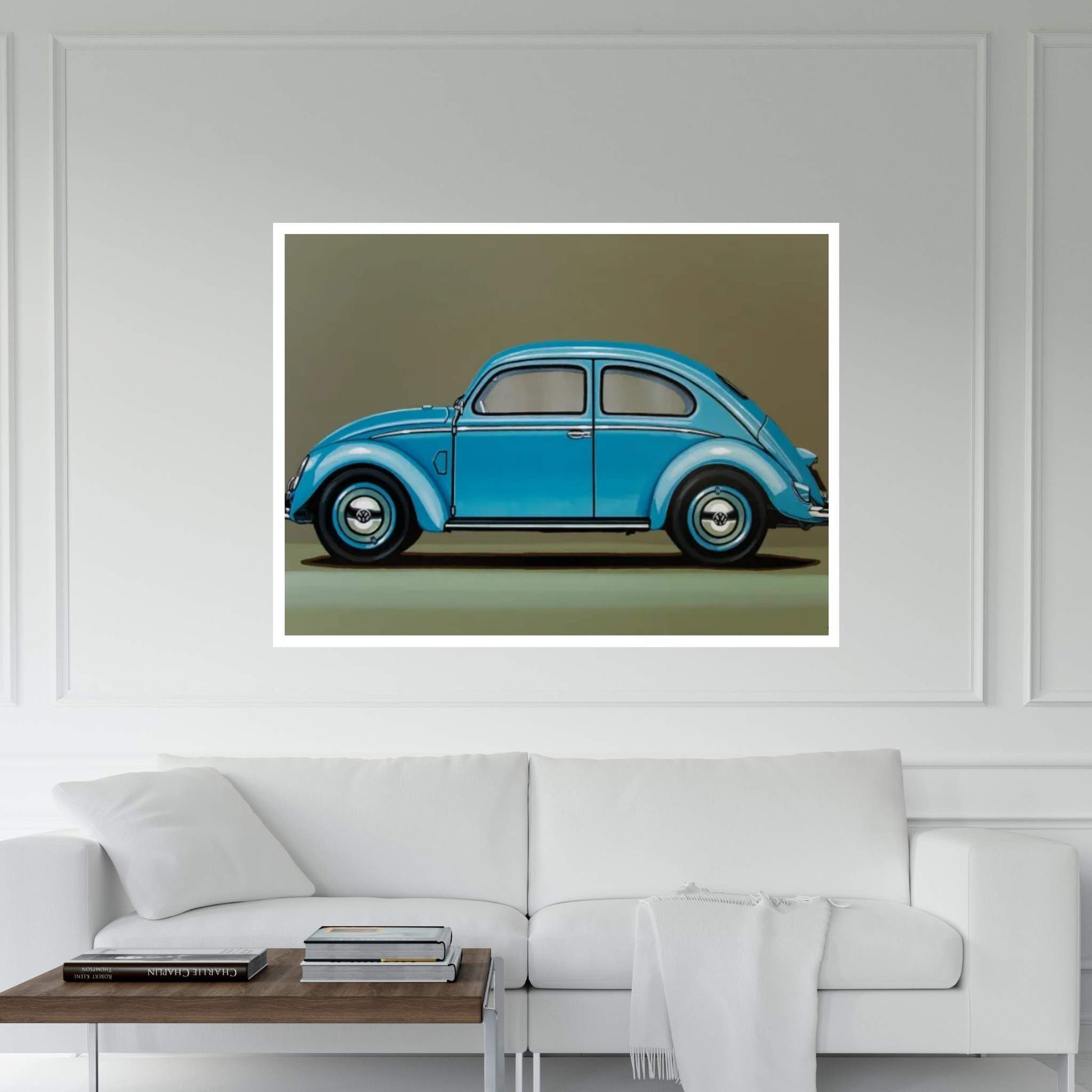 Volkswagen Beetle 1955 Canvas Wall Art - Y Canvas