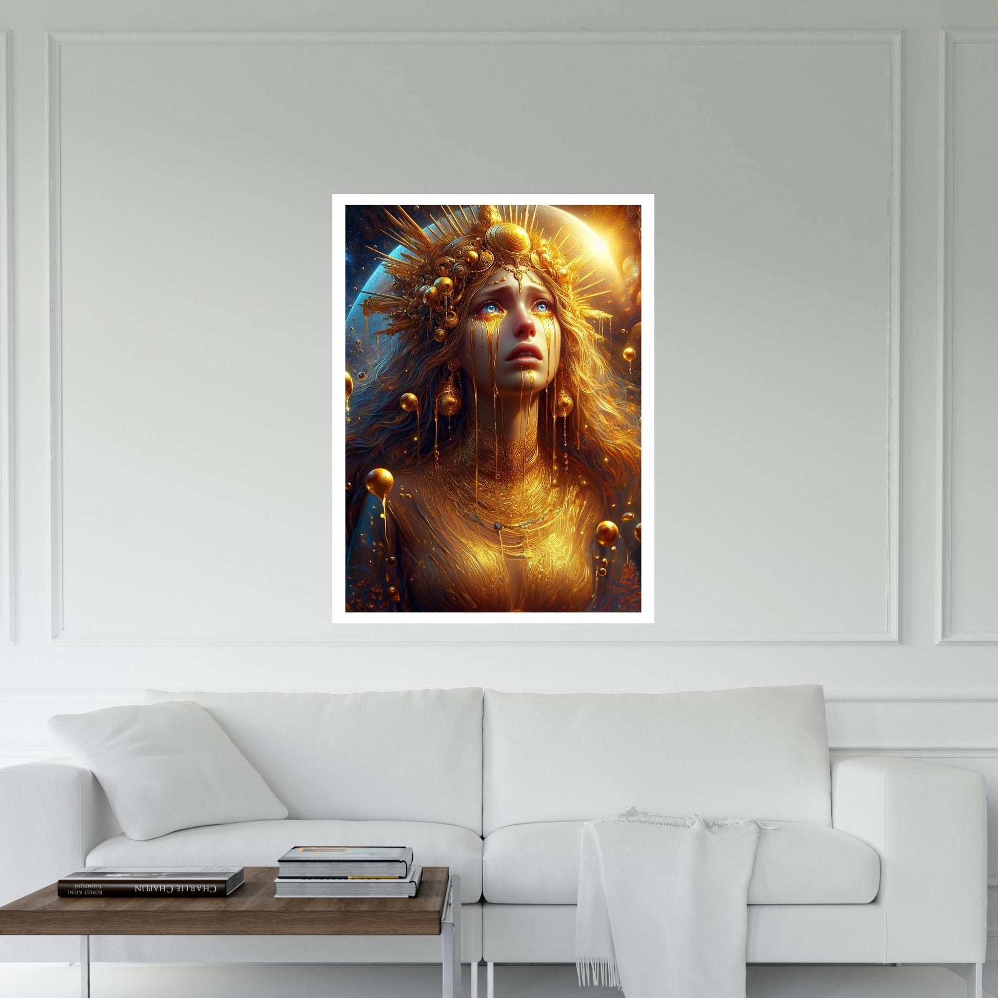 The Golden Tears Gustav Klimt Modern Abstract Reproduction Canvas Wall Art - Y Canvas