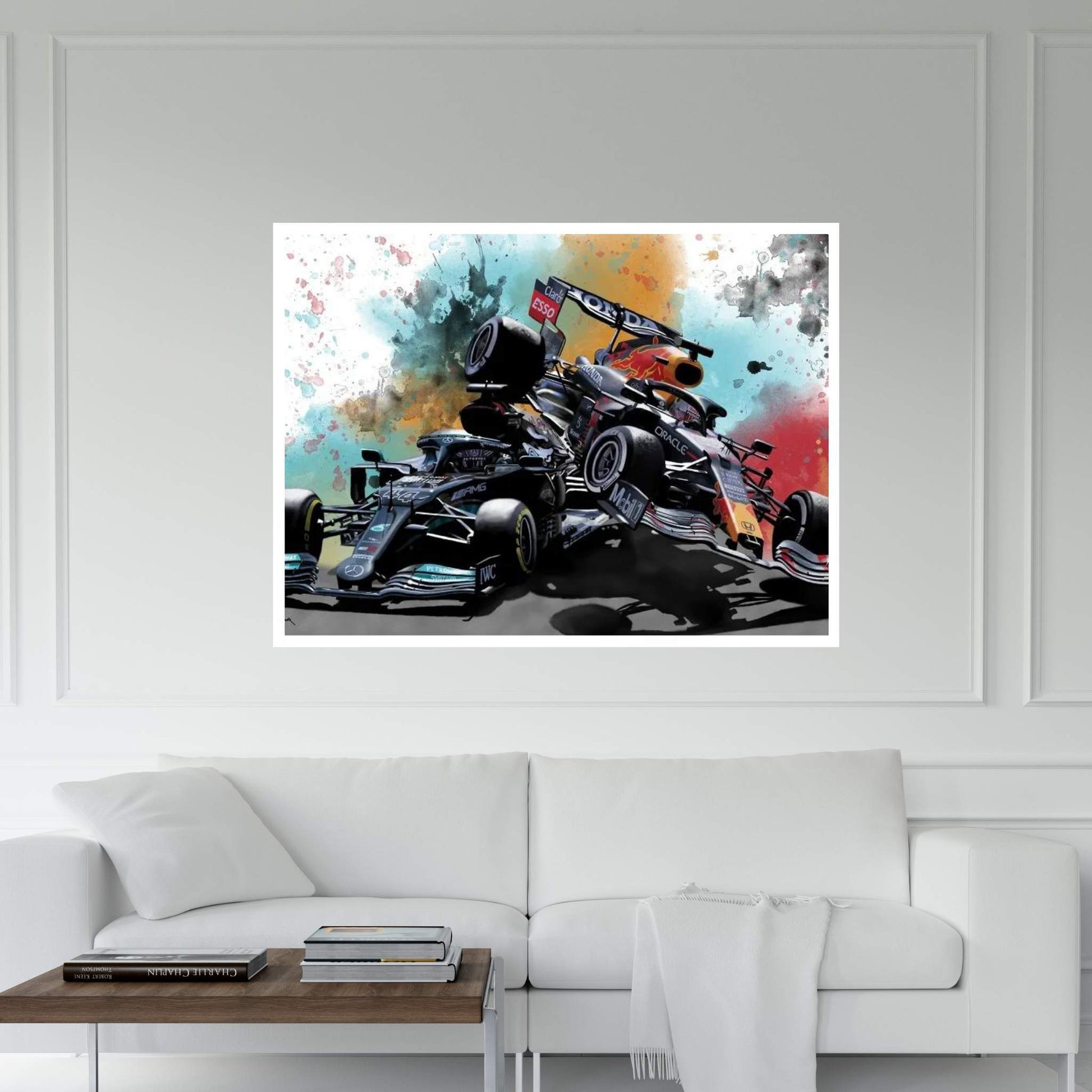 Verstappen Vs Hamilton Canvas Wall Art - Y Canvas