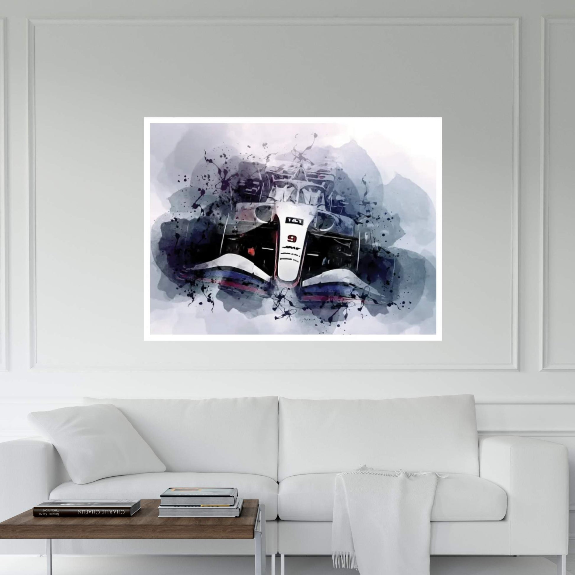 2022 Haas Vf-22 Formula 1 Canvas Wall Art - Y Canvas