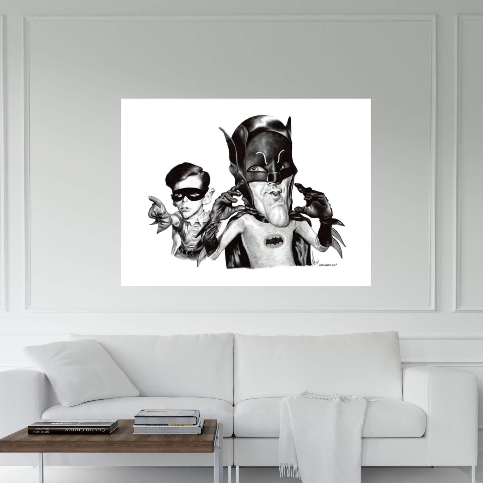 Batman And Robin Canvas Wall Art - Y Canvas