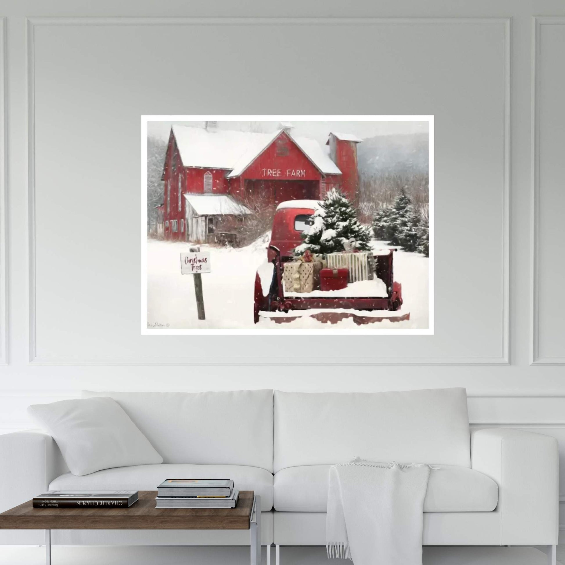 Tree Farm Christmas Canvas Wall Art - Y Canvas