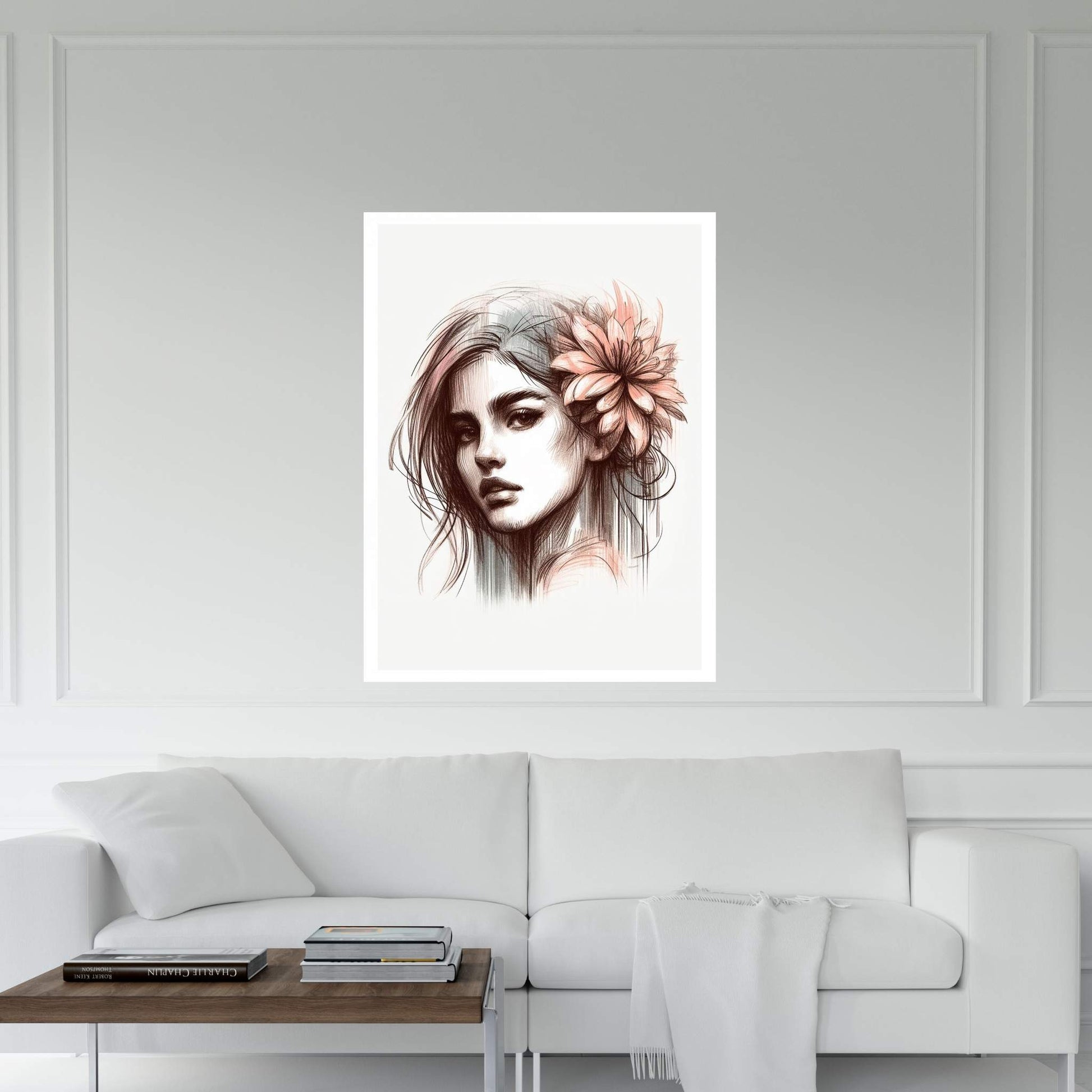 Woman Portrait Canvas Wall Art Print - Y Canvas