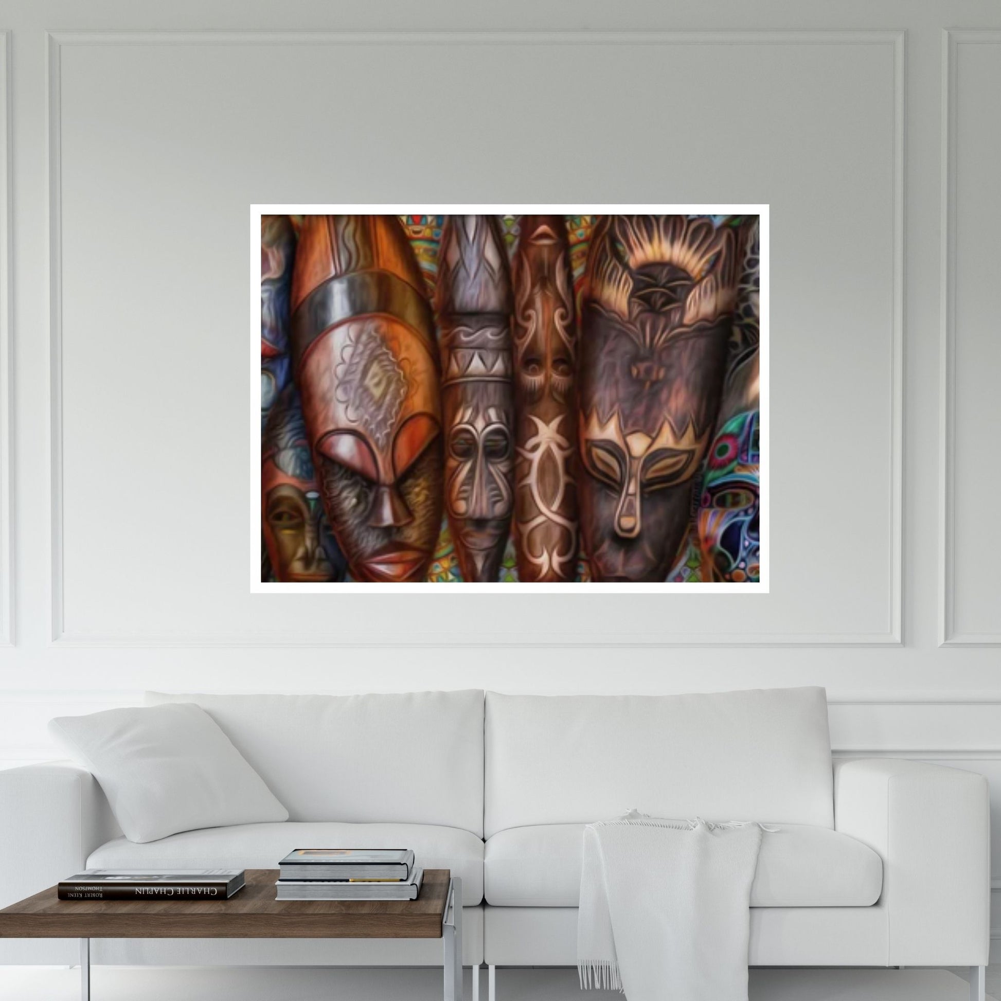 African Women Canvas Wall Art, African Afro Art Canvas, Black Woman Canvas, African Canvas - Y Canvas