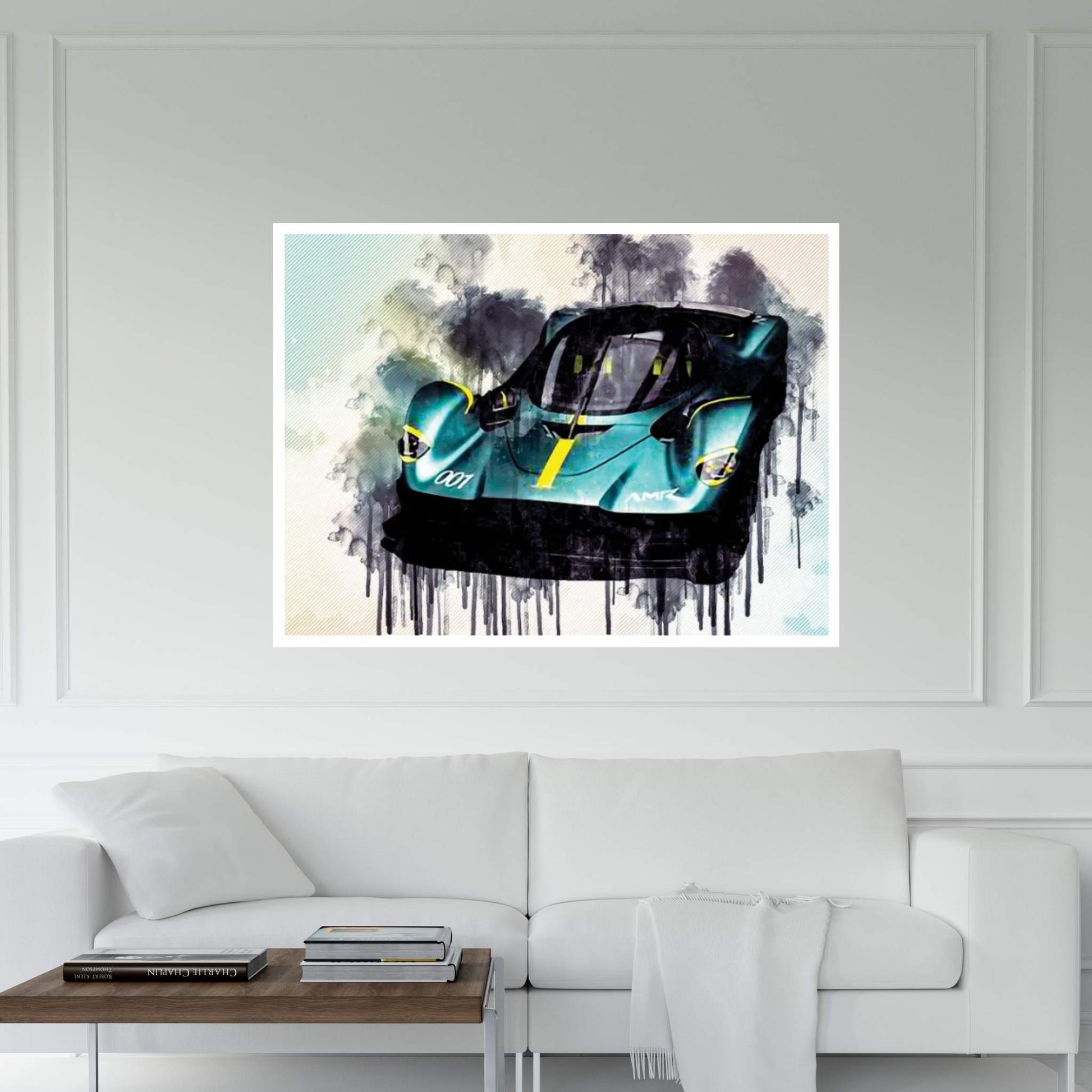 Aston Martin Valkyrie 2019 Hypercar Canvas Wall Art - Y Canvas