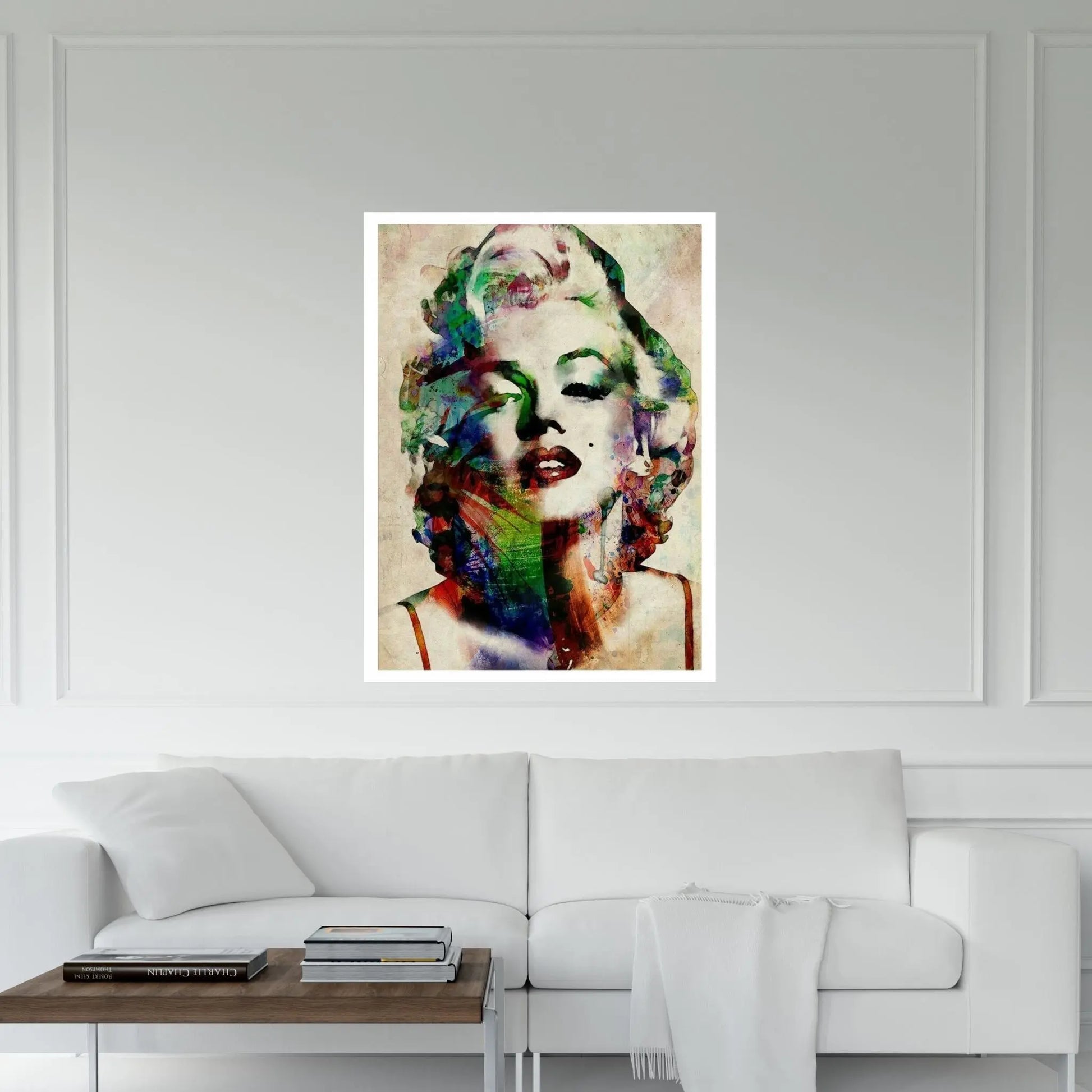 Watercolor Marilyn Monroe Canvas Wall Art - Y Canvas