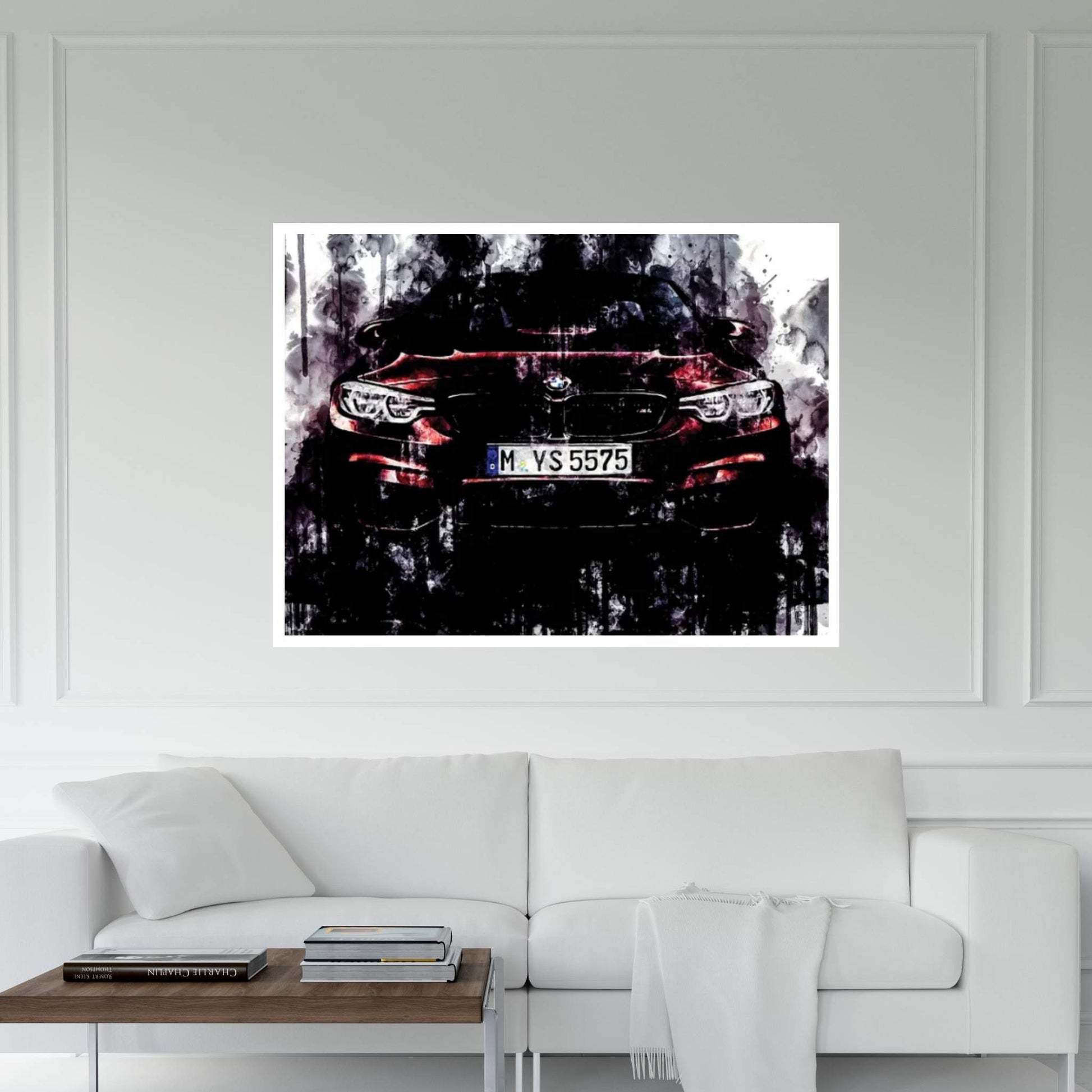 2018 BMW Series M4 Convertible Vehicle CCCLXXXVI Canvas Wall Art - Y Canvas