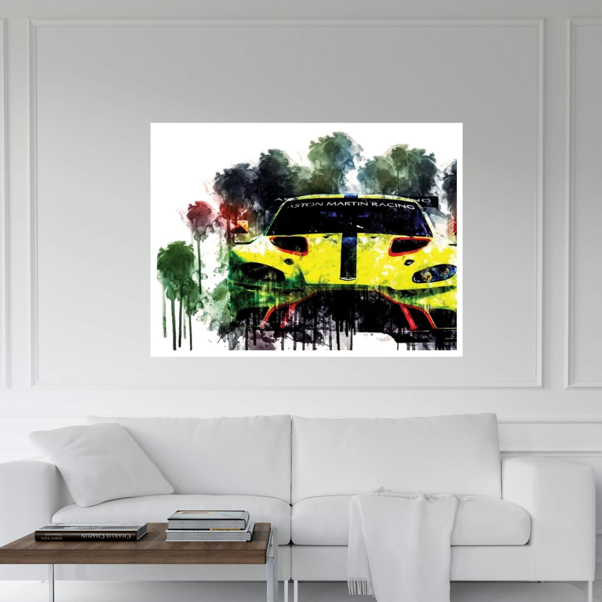 2018 Aston Martin Vantage GTE Canvas Wall Art - Y Canvas