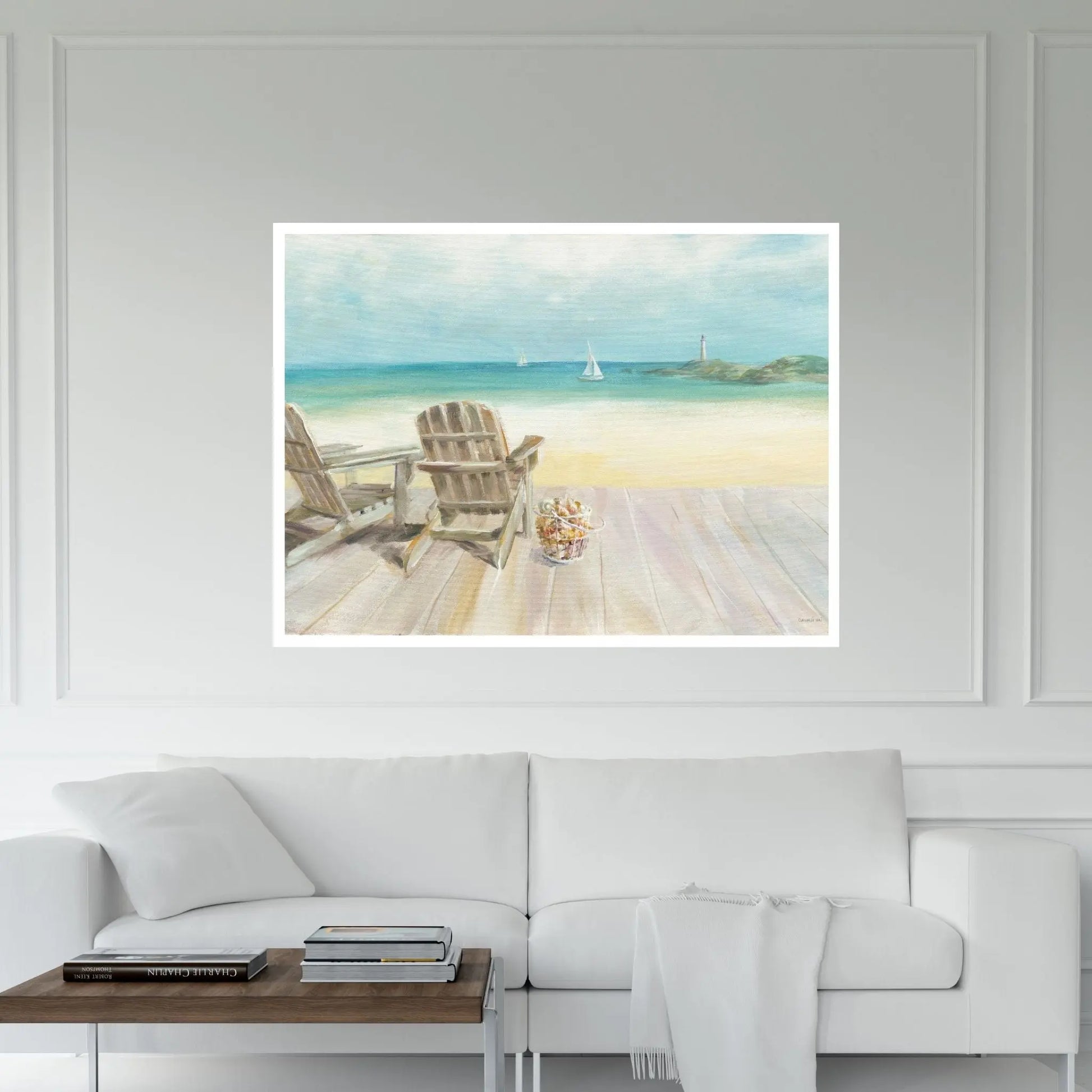 Seaside Morning No Window Canvas Wall Art - Y Canvas