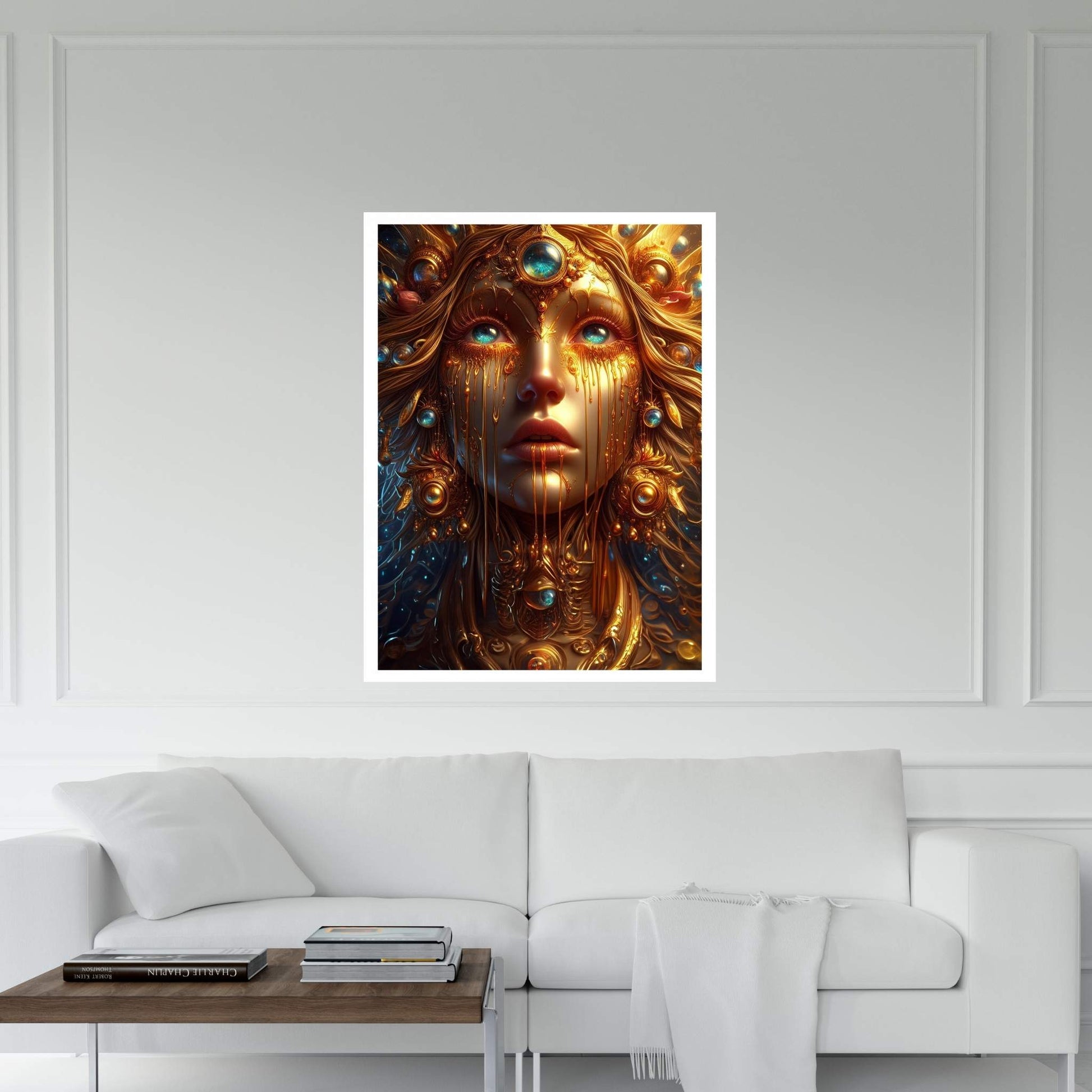 The Golden Tears Gustav Klimt Modern Abstract Reproduction Canvas Wall Art - Y Canvas