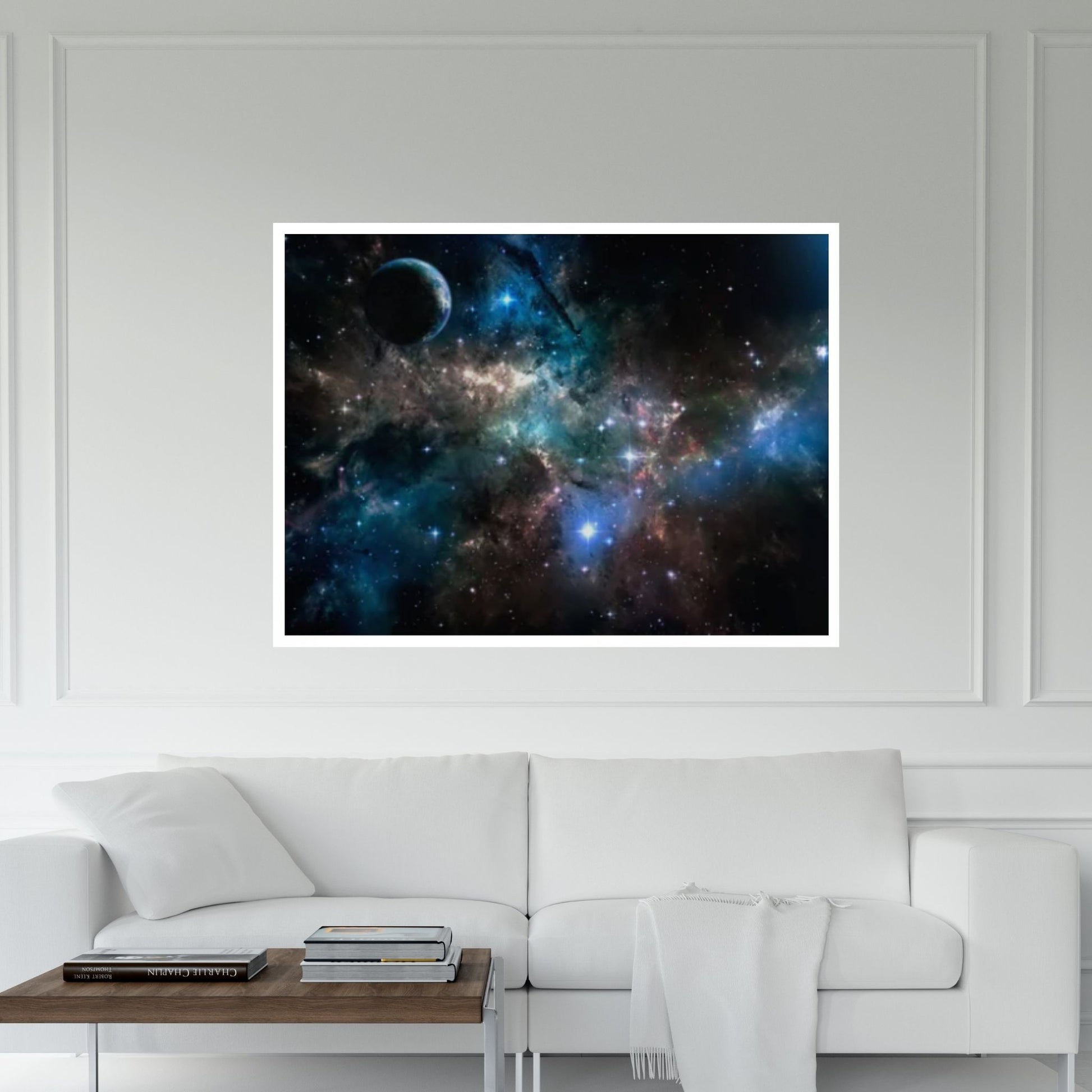 Hubble Light Space Print on Canvas Wall Art Poster Print - Y Canvas