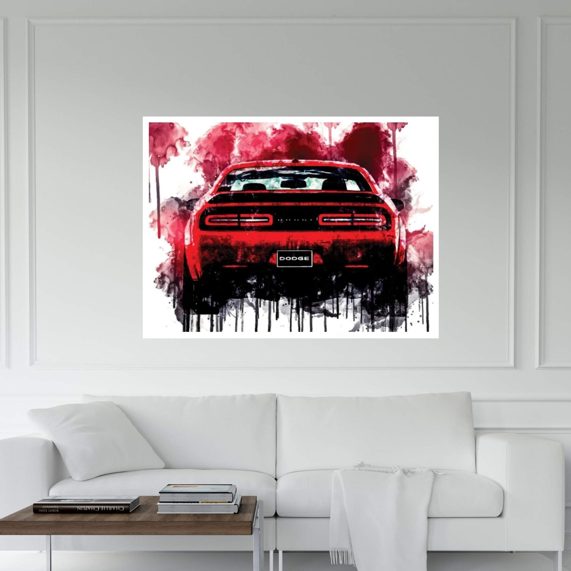 2018 Dodge Challenger SRT Demon Vehicle CDLXIV Canvas Wall Art - Y Canvas