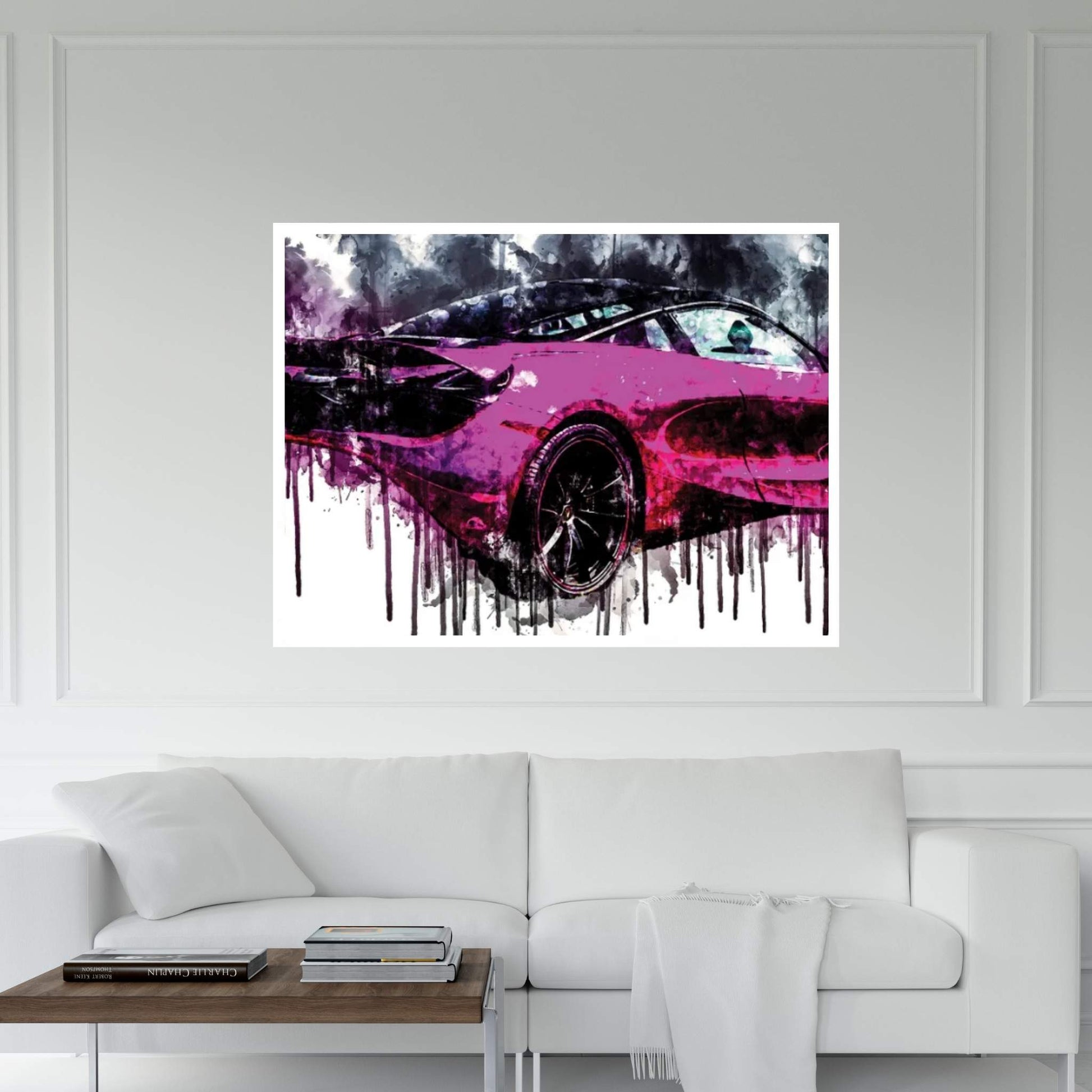 2017 McLaren MSO 720S Coupe Fux Fuchsia Vehicle CLXXIV Canvas Wall Art - Y Canvas