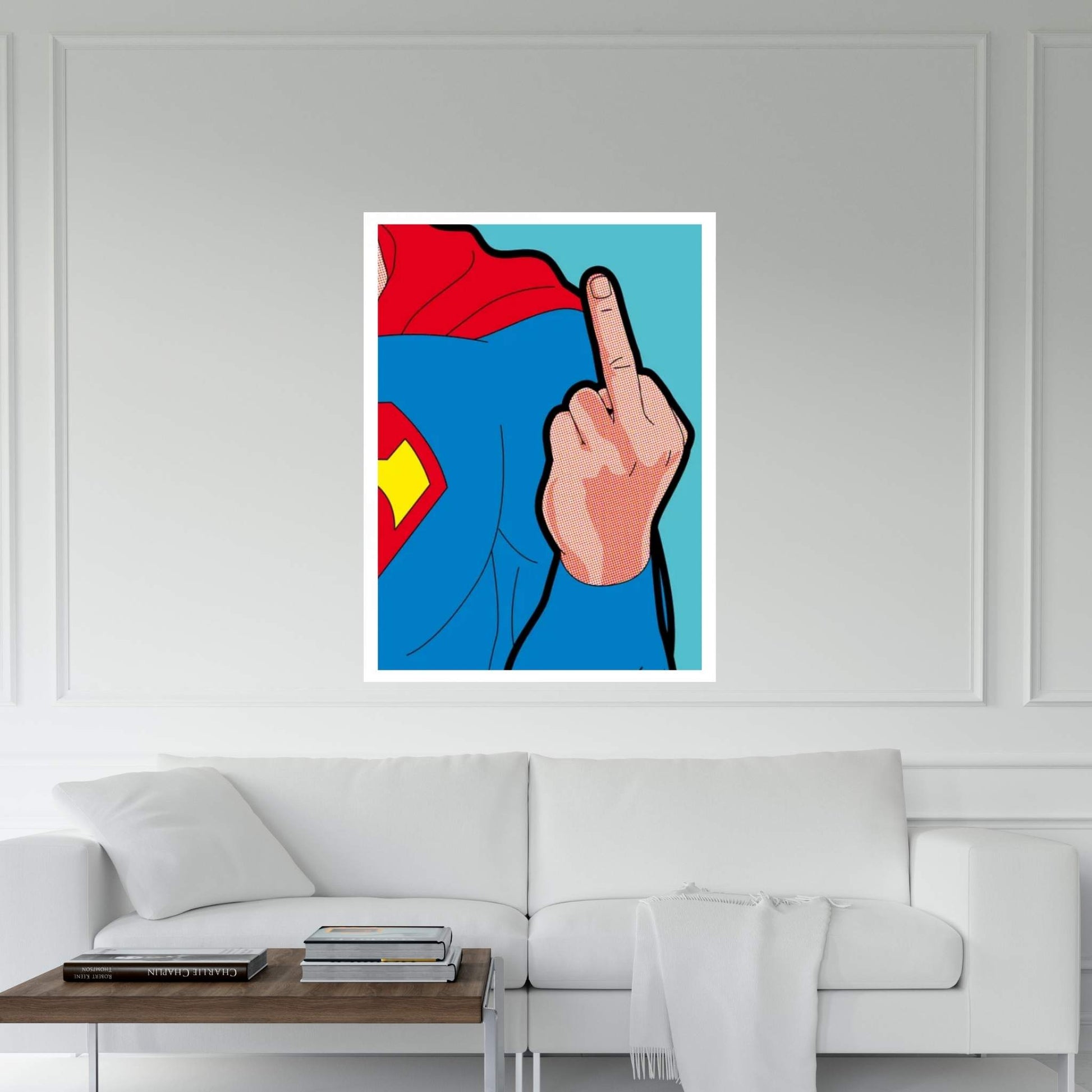 Super-Finger Canvas Wall Art - Y Canvas