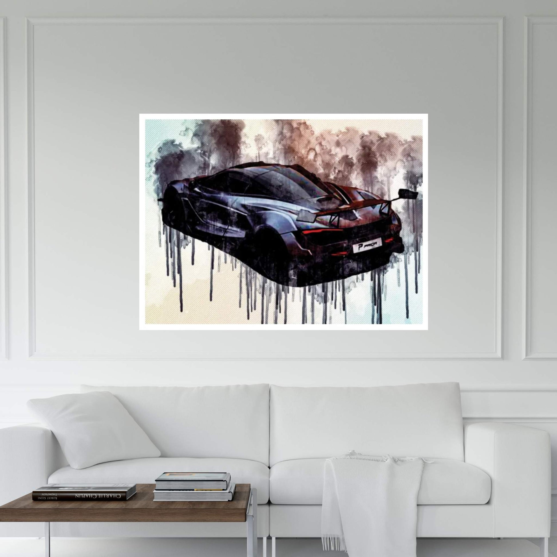 Mclaren 720S Prior Design 2020 Hypercar Exterior Tuning 720S Black Wheels Matte Gray British Supercar Canvas Wall Art - Y Canvas