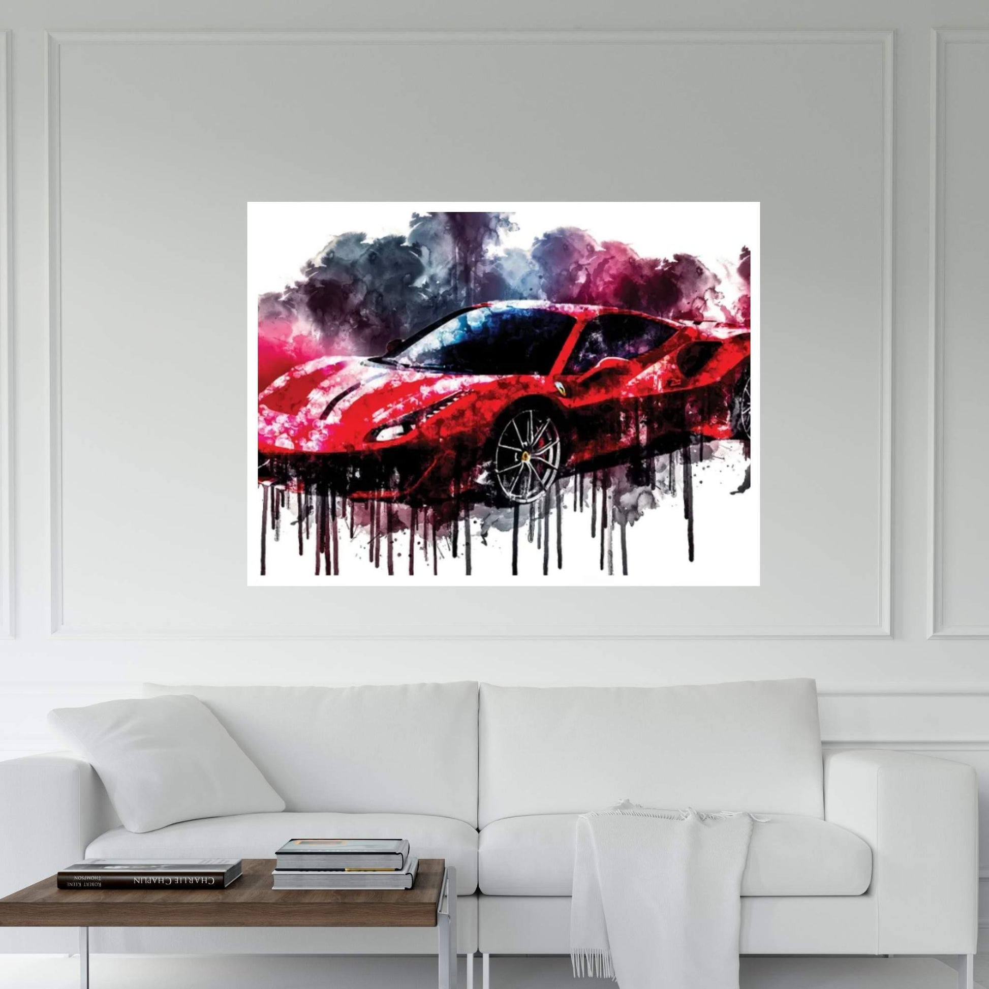 2018 Ferrari 488 Pista Vehicle CDLXXVII Canvas Wall Art - Y Canvas