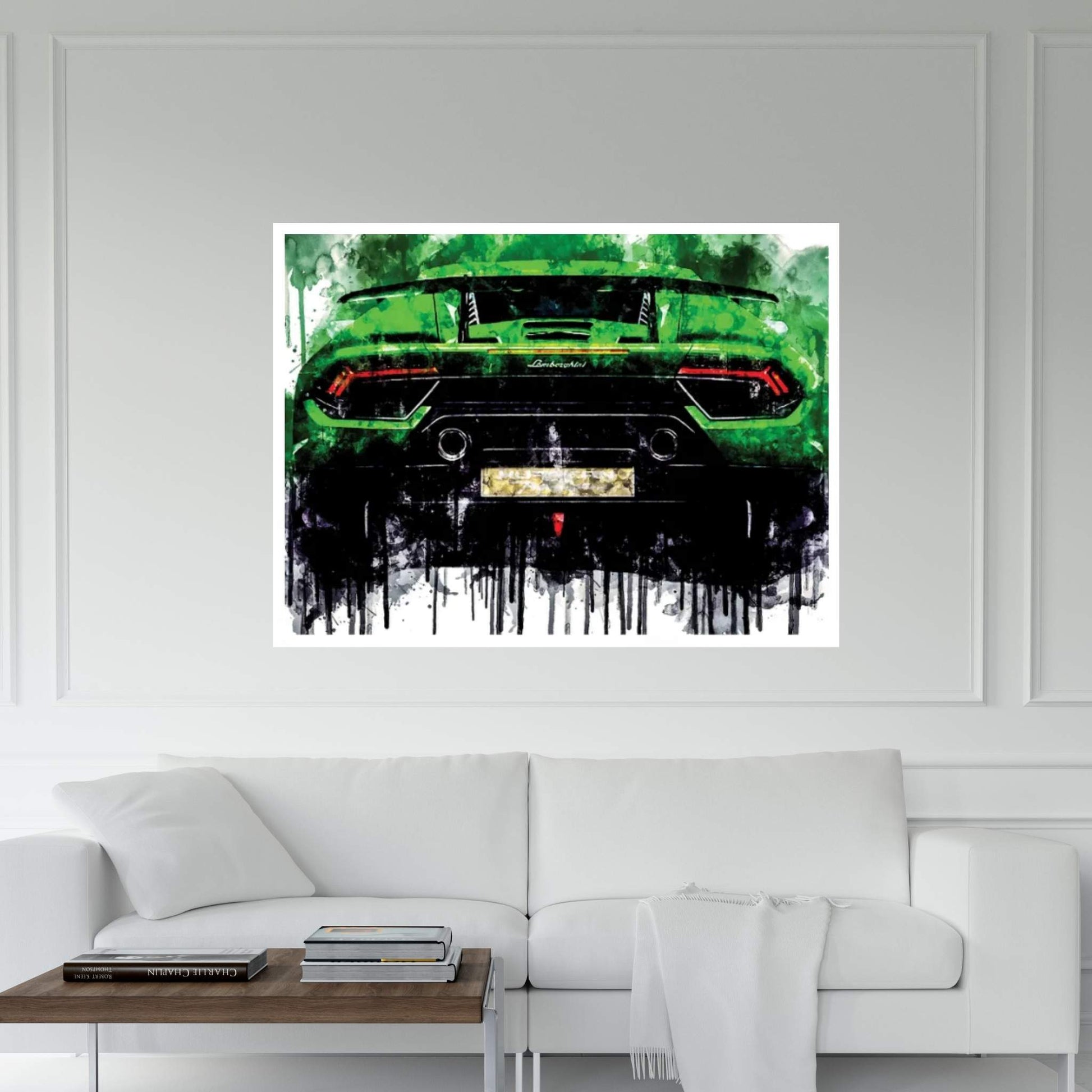 2017 Lamborghini Huracan Vehicle CXXVIII Canvas Wall Art - Y Canvas