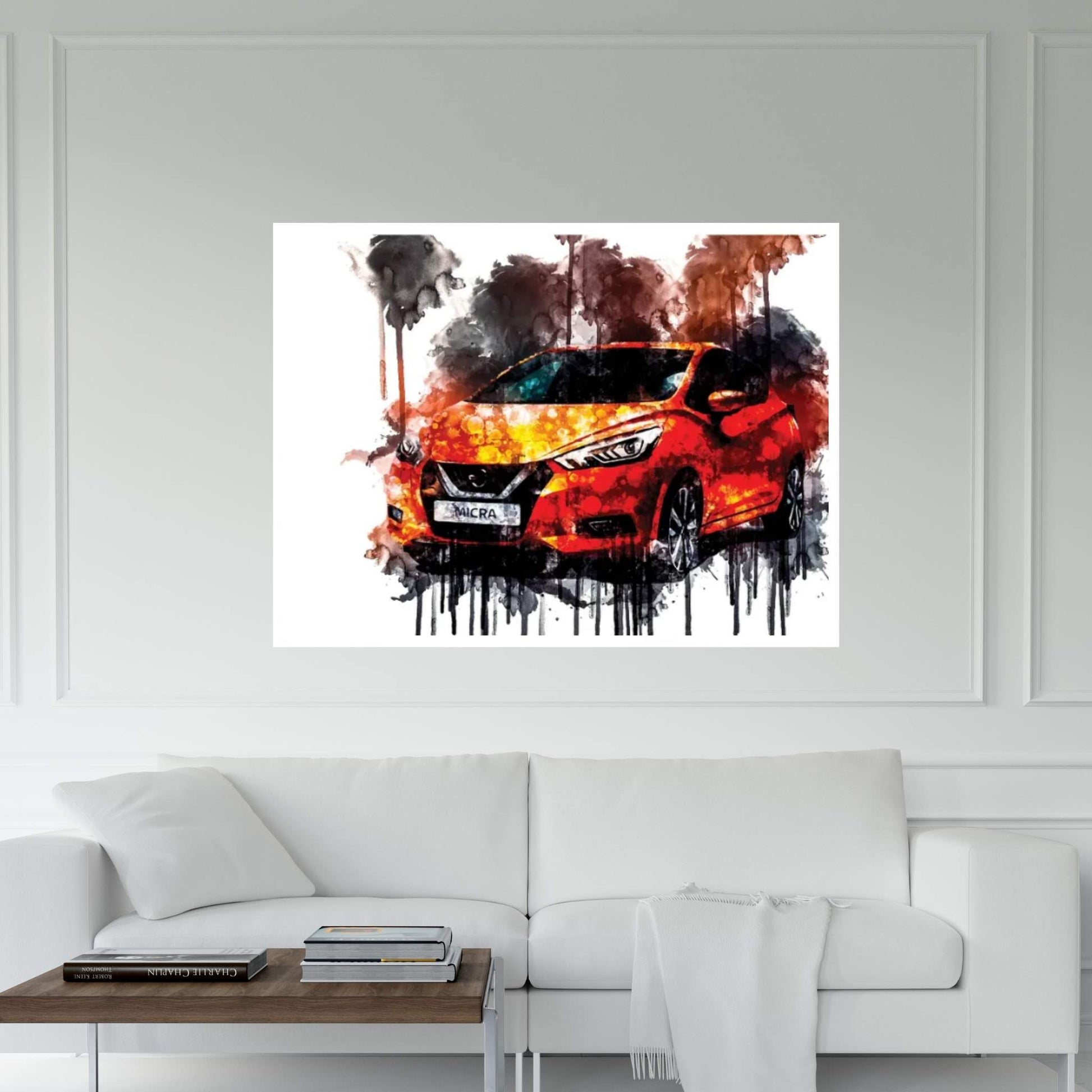 2017 Nissan Micra Gen5 Canvas Wall Art - Y Canvas