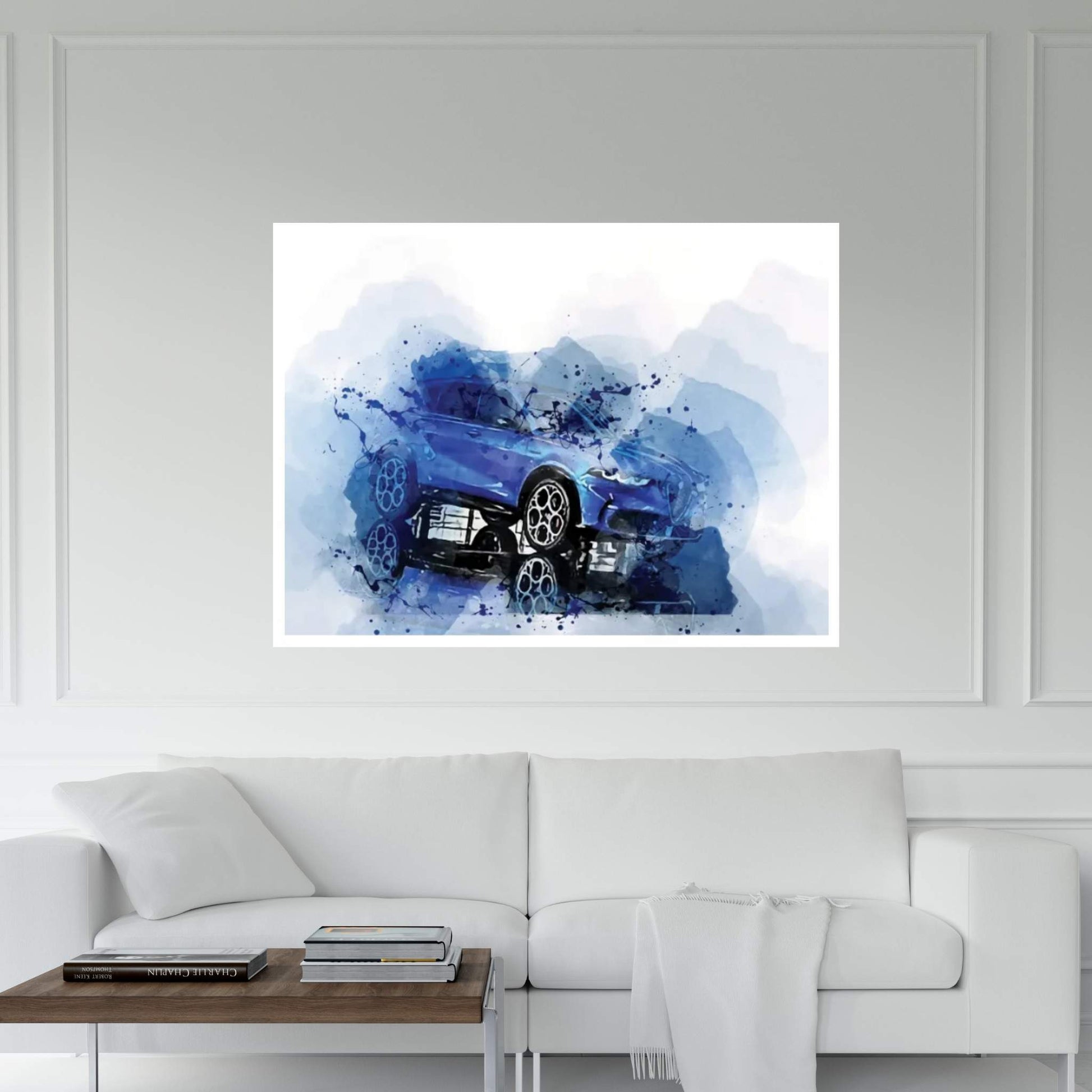 2023 Alfa Romeo Tonale Exterior Blue Suv Canvas Wall Art - Y Canvas