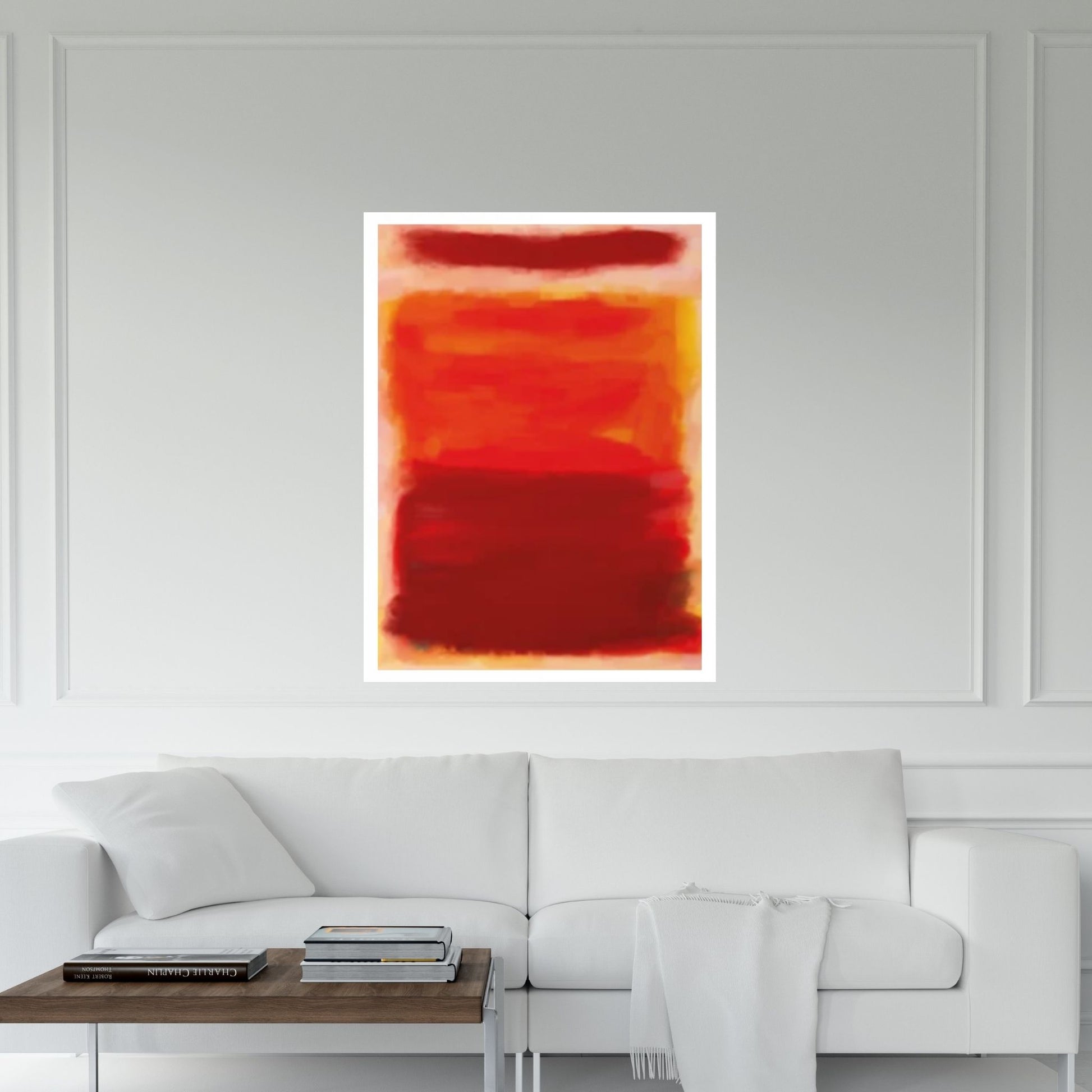 Mark Rothko Exhibition Canvas Wall Art Poster, Red Vintage Exhibition - Y Canvas