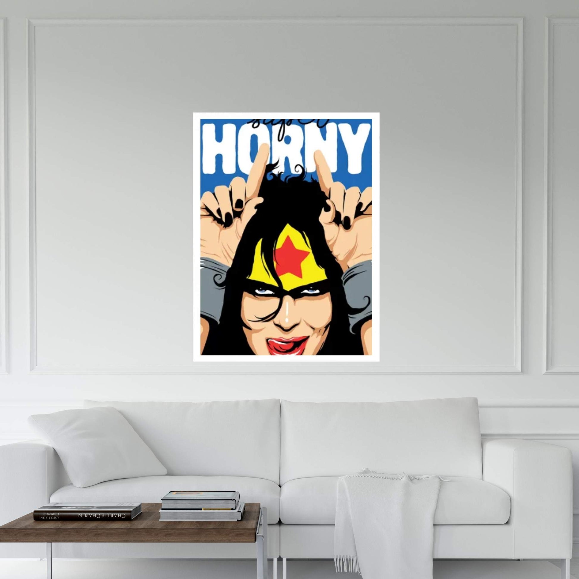 Super Horny Canvas Wall Art - Y Canvas