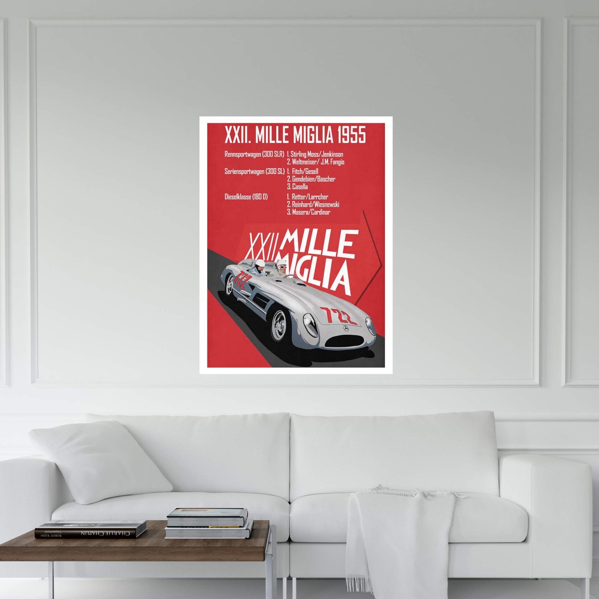 Mille Miglia XXII Canvas Wall Art - Y Canvas