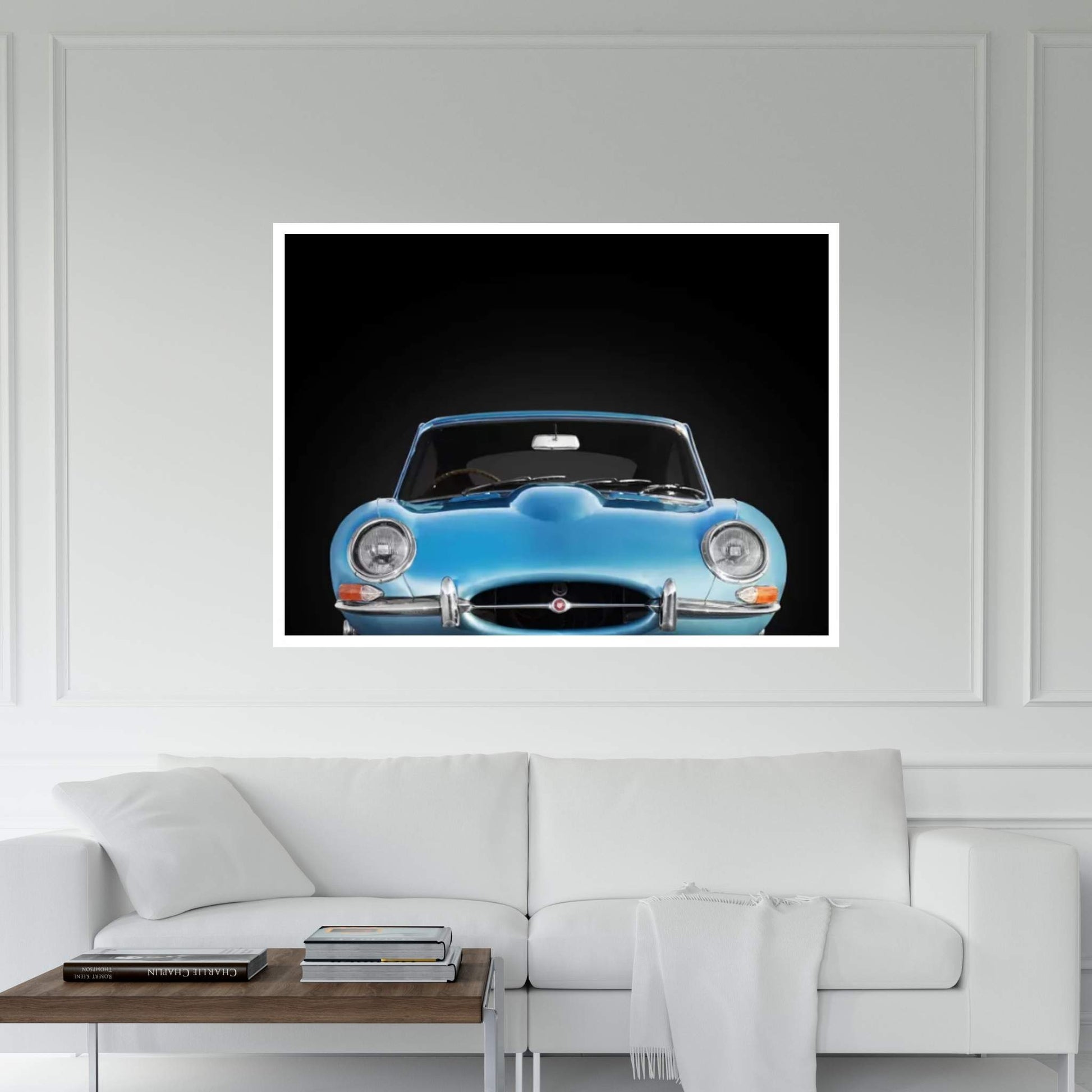 Jaguar E-Type Front Canvas Wall Art - Y Canvas