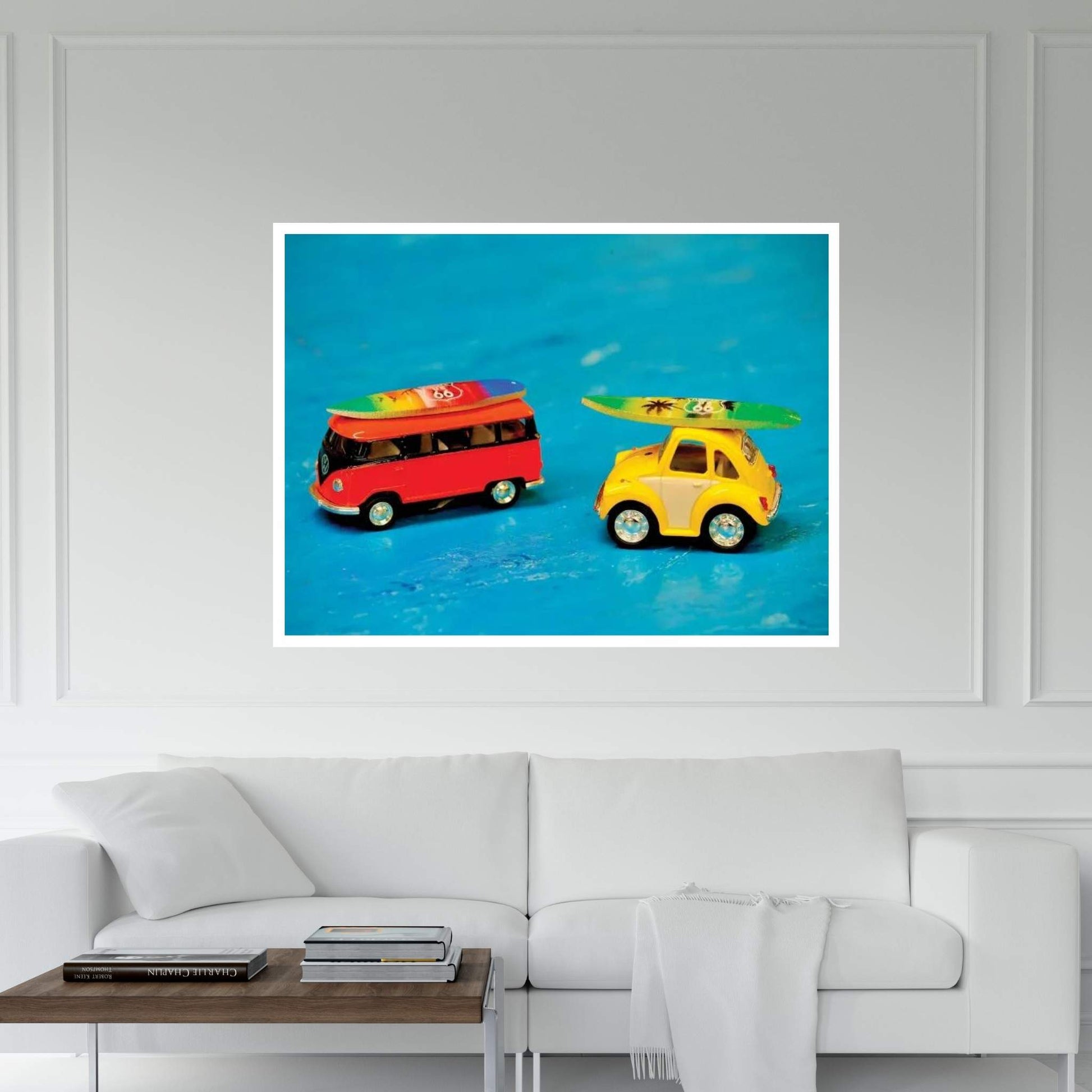 Cruising Mini Surfboards Canvas Wall Art - Y Canvas