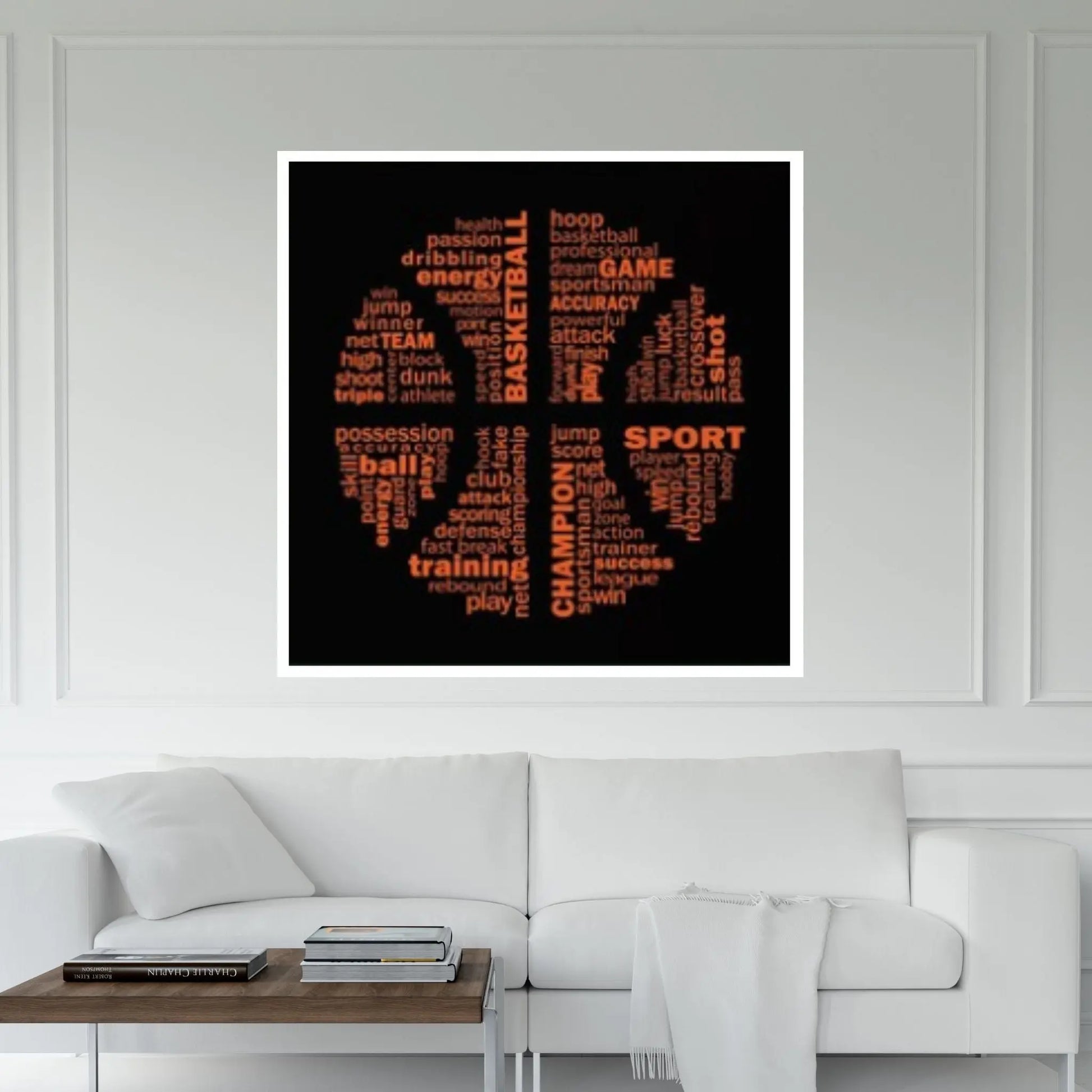 Basketball Poster Canvas Wall Art, Basketball Wall Art,Basketball Coach Gift, Sports Gift for Dad, Basketball Player Gift - Y Canvas