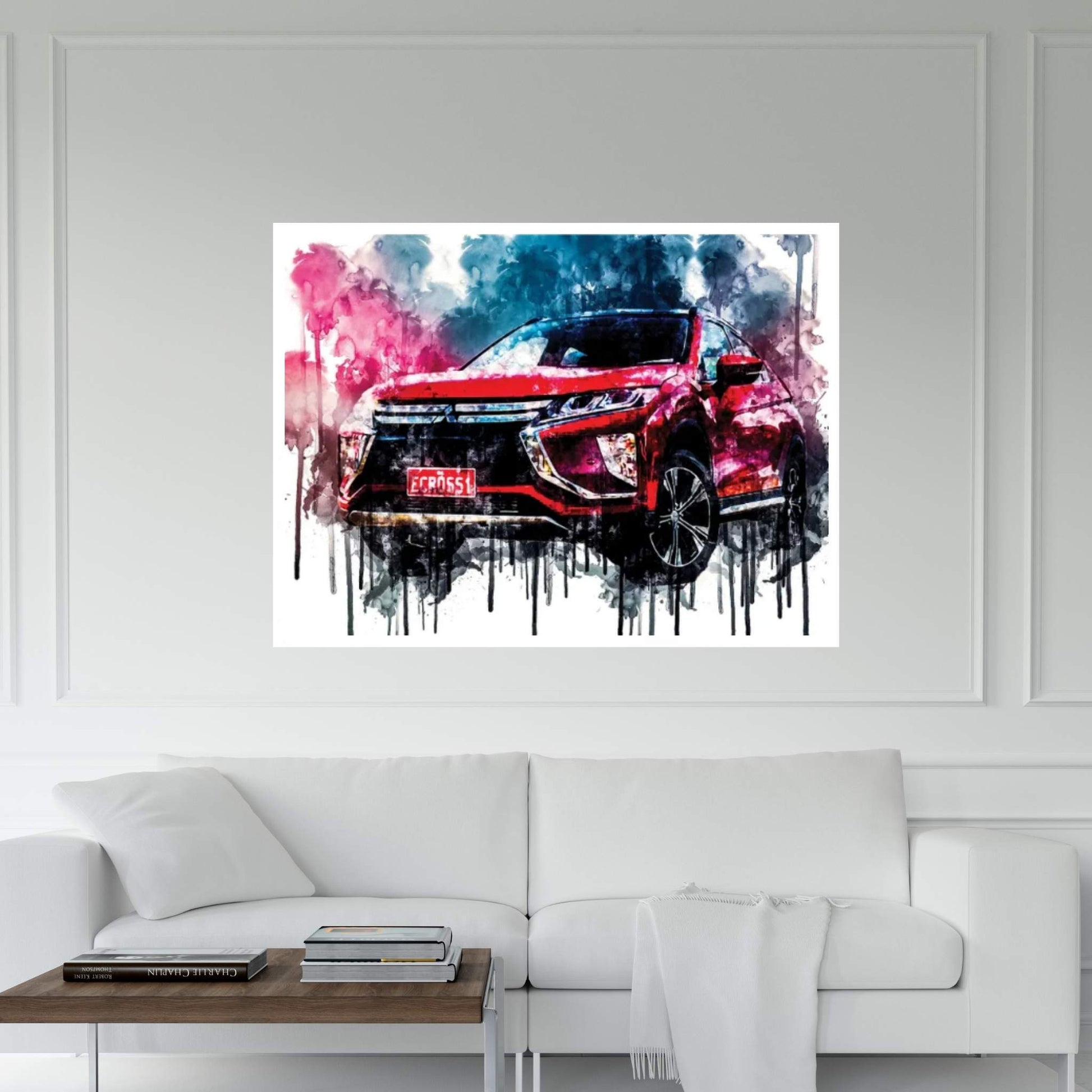 Car 2018 Mitsubishi Eclipse Cross Exceed Canvas Wall Art - Y Canvas