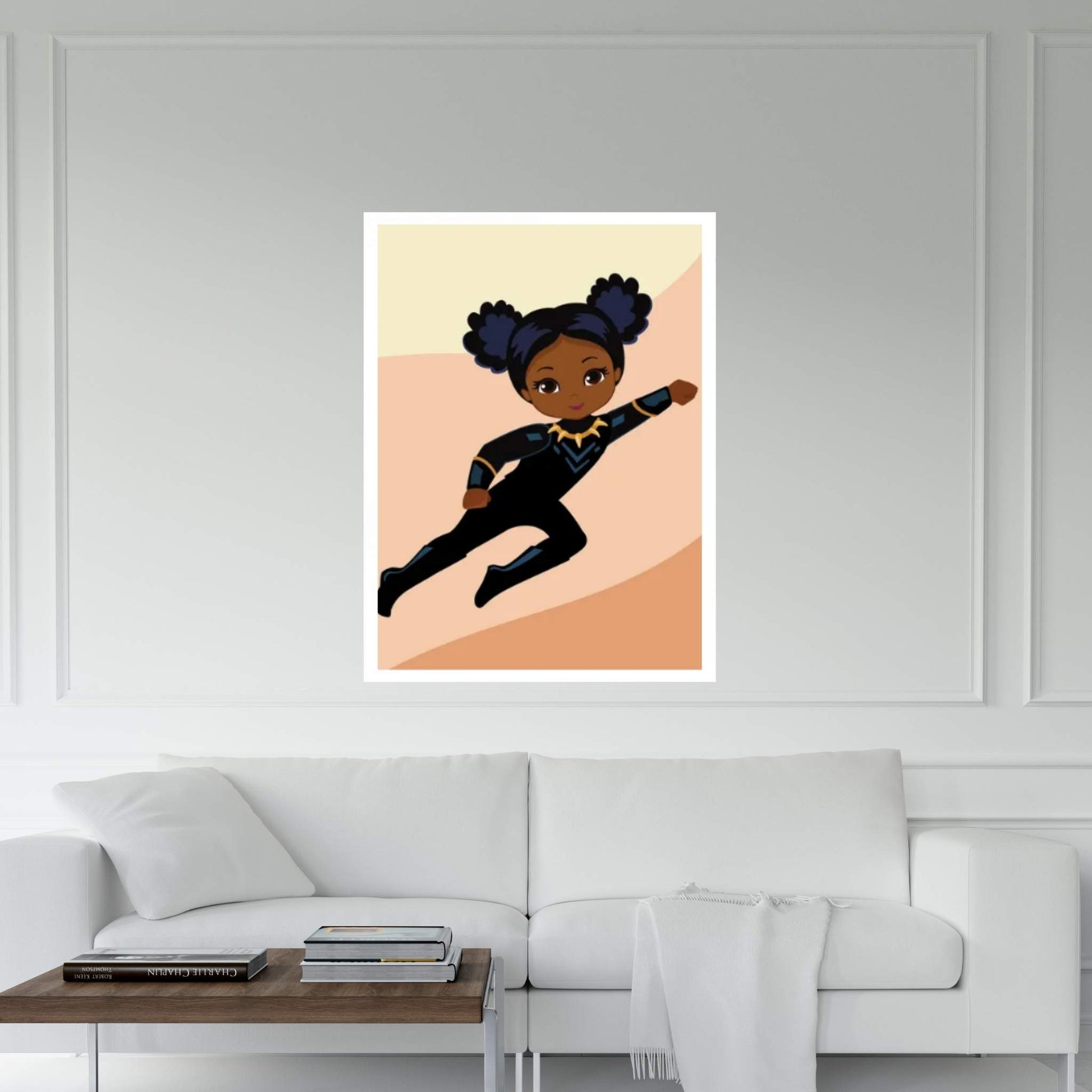 Black Panther Baby Canvas Wall Art - Y Canvas