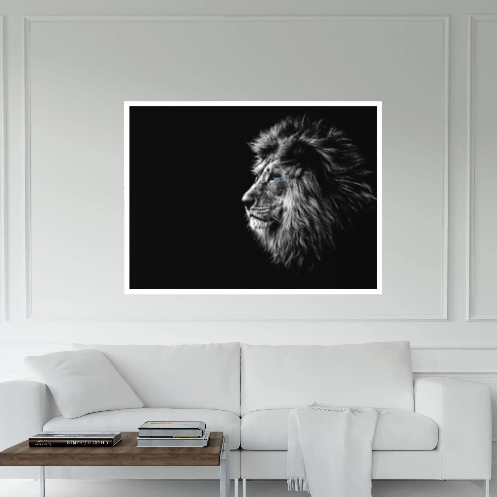 Lion Wall Art, Lion Canvas Art, Animal Wall Art, Canvas Wall Art,Animal wall art decor Large lion art - Y Canvas