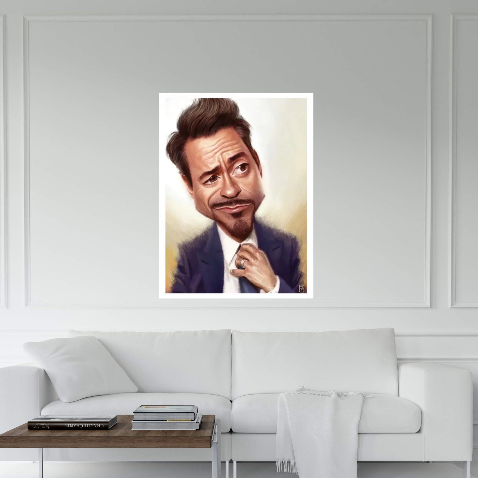 Robert Downey Jr. Canvas Wall Art - Y Canvas