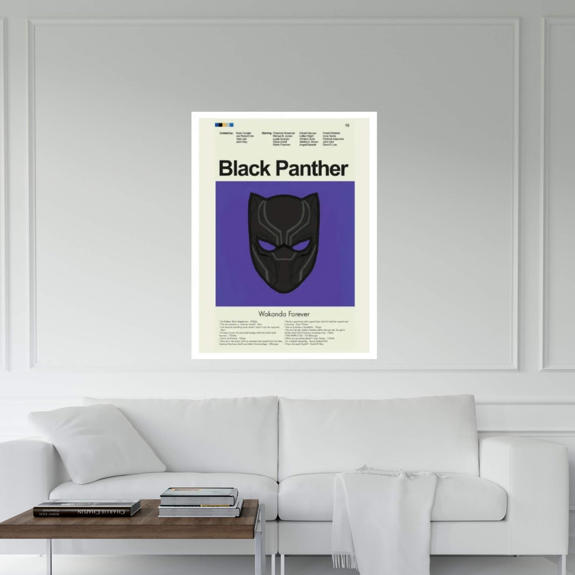 Black Panther Canvas Wall Art - Y Canvas