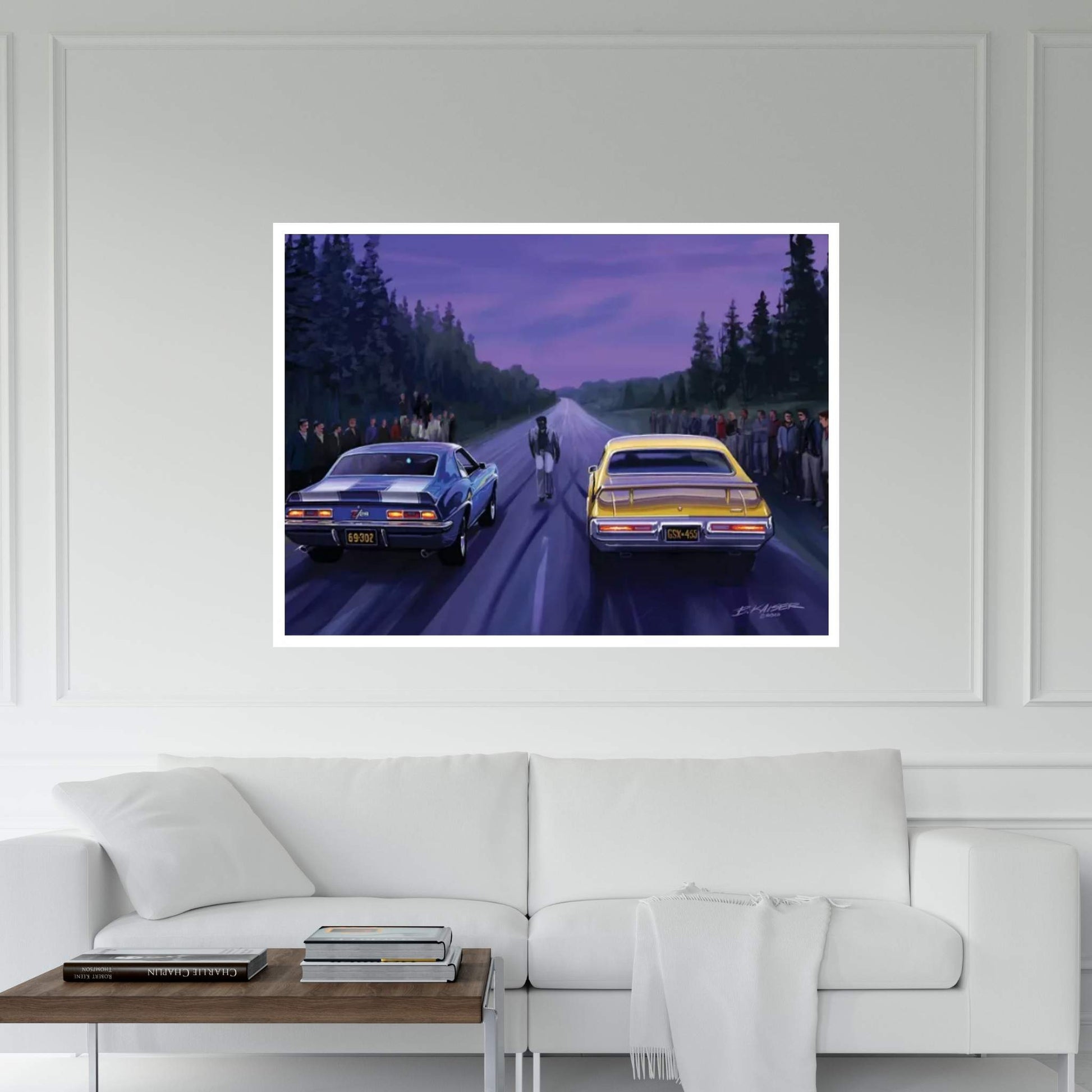 Back Road Races Canvas Wall Art - Y Canvas