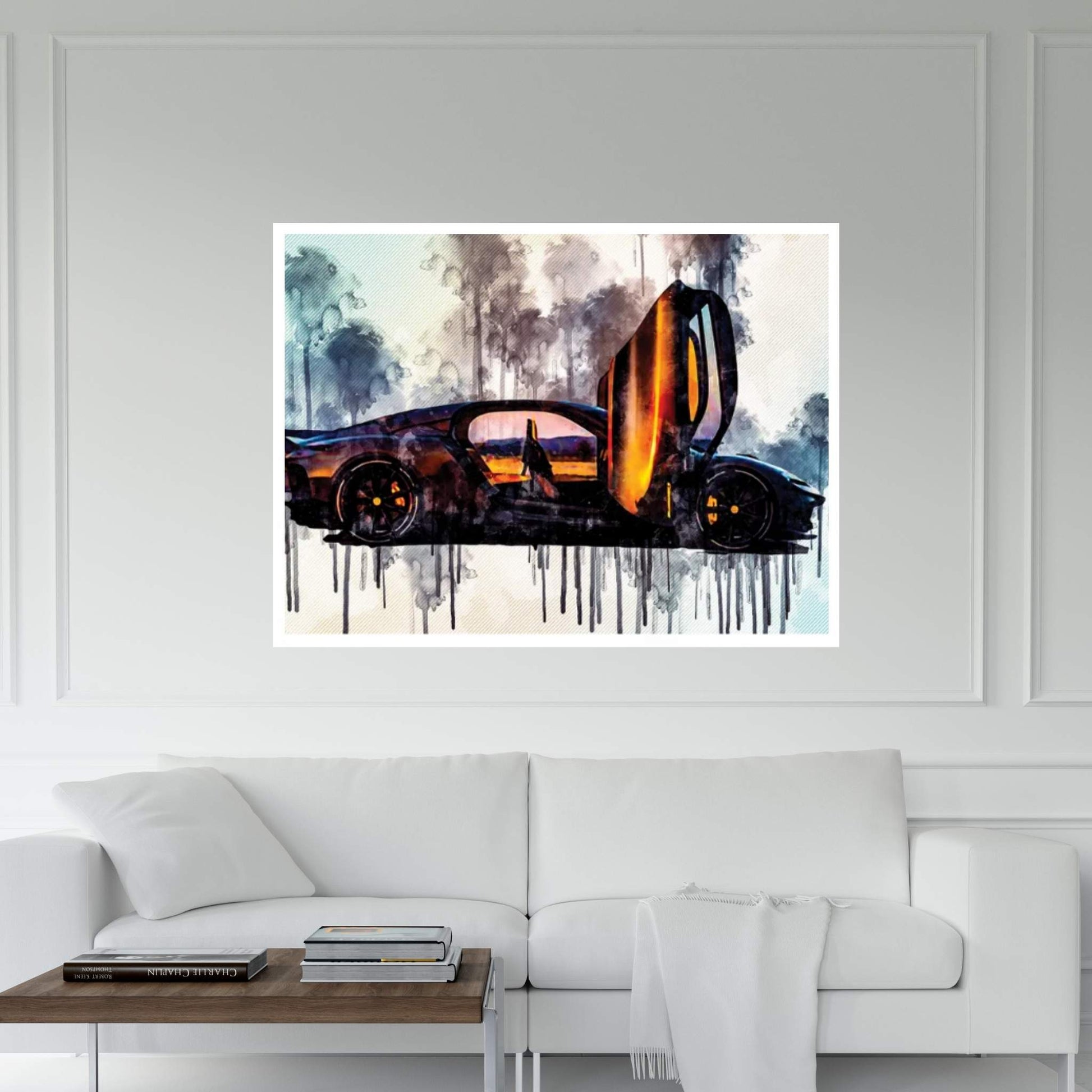 Koenigsegg Gemera 2020 Side View Exterior Lambo Doors Luxury Hypercar Luxury Supercar Canvas Wall Art - Y Canvas