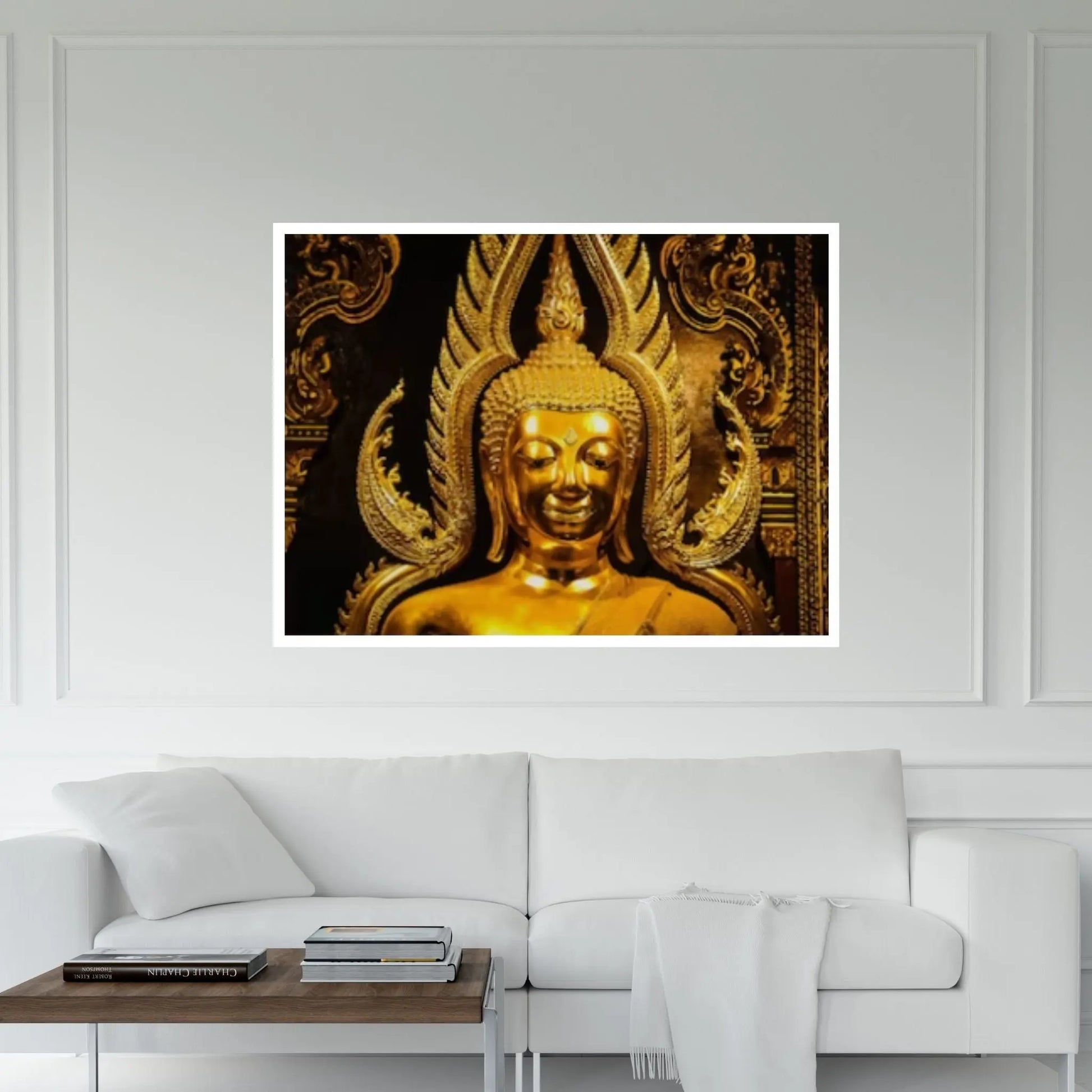 Buddha Statue Canvas Wall Art Home Decor - Y Canvas