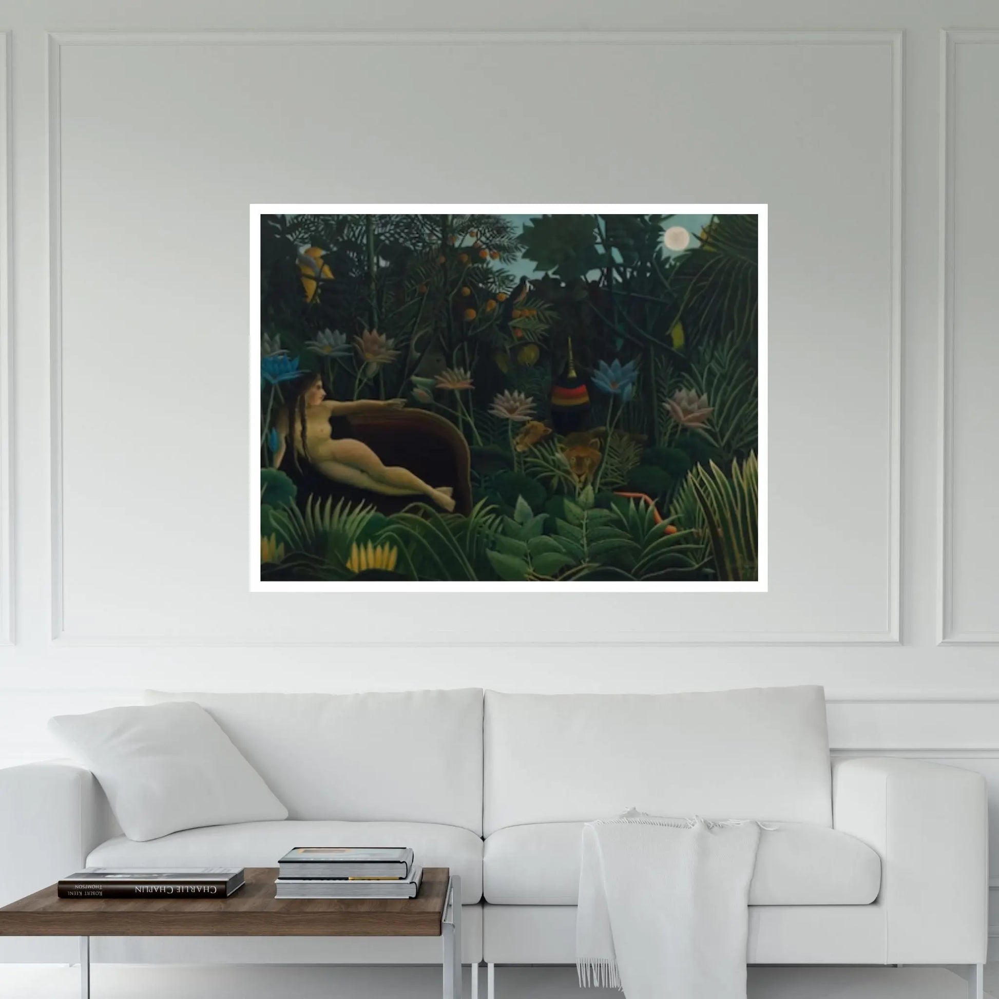 Henri Rousseau,The Equatorial Jungle Canvas Wall Art The Dream 1910 Henri Rousseau Canvas Wall Art - Y Canvas