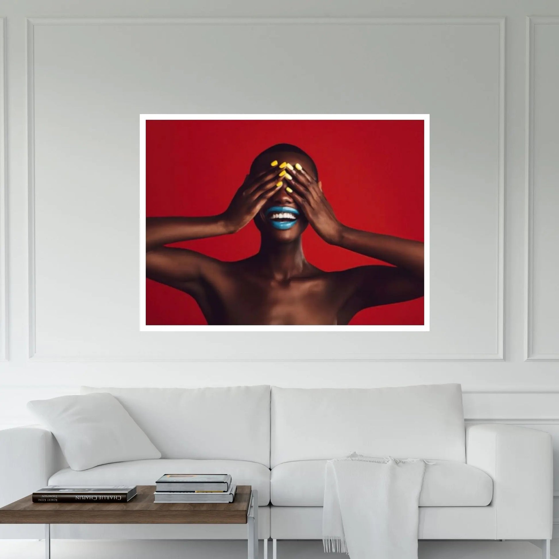 Black American Afro African Nude Woman Indian Oil Painting on Canvas Posters and Prints Scandinavian Wall Art - Y Canvas