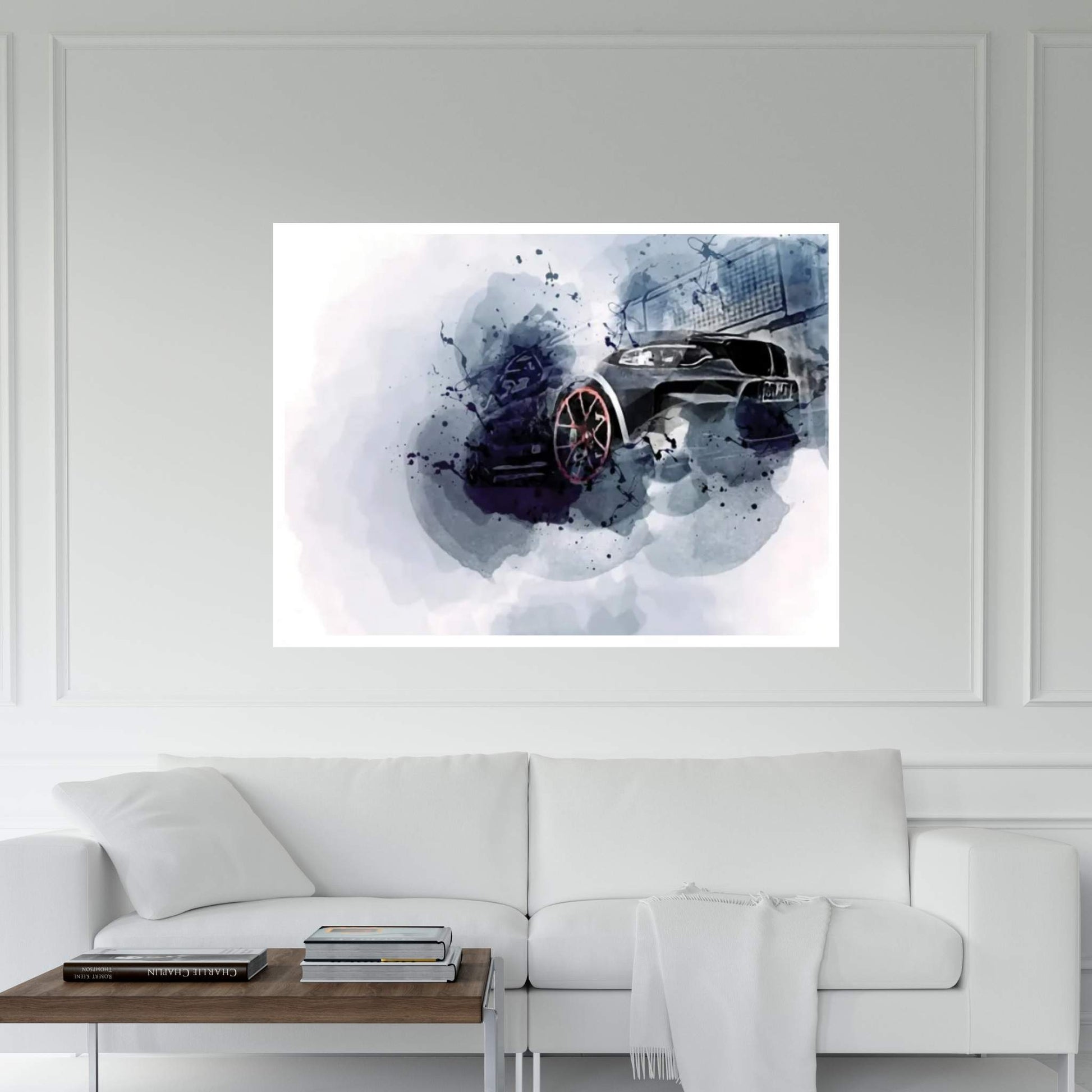 BMW M2, G87, Front View, Exterior, Black M2, Lightweight Performance Canvas Wall Art - Y Canvas