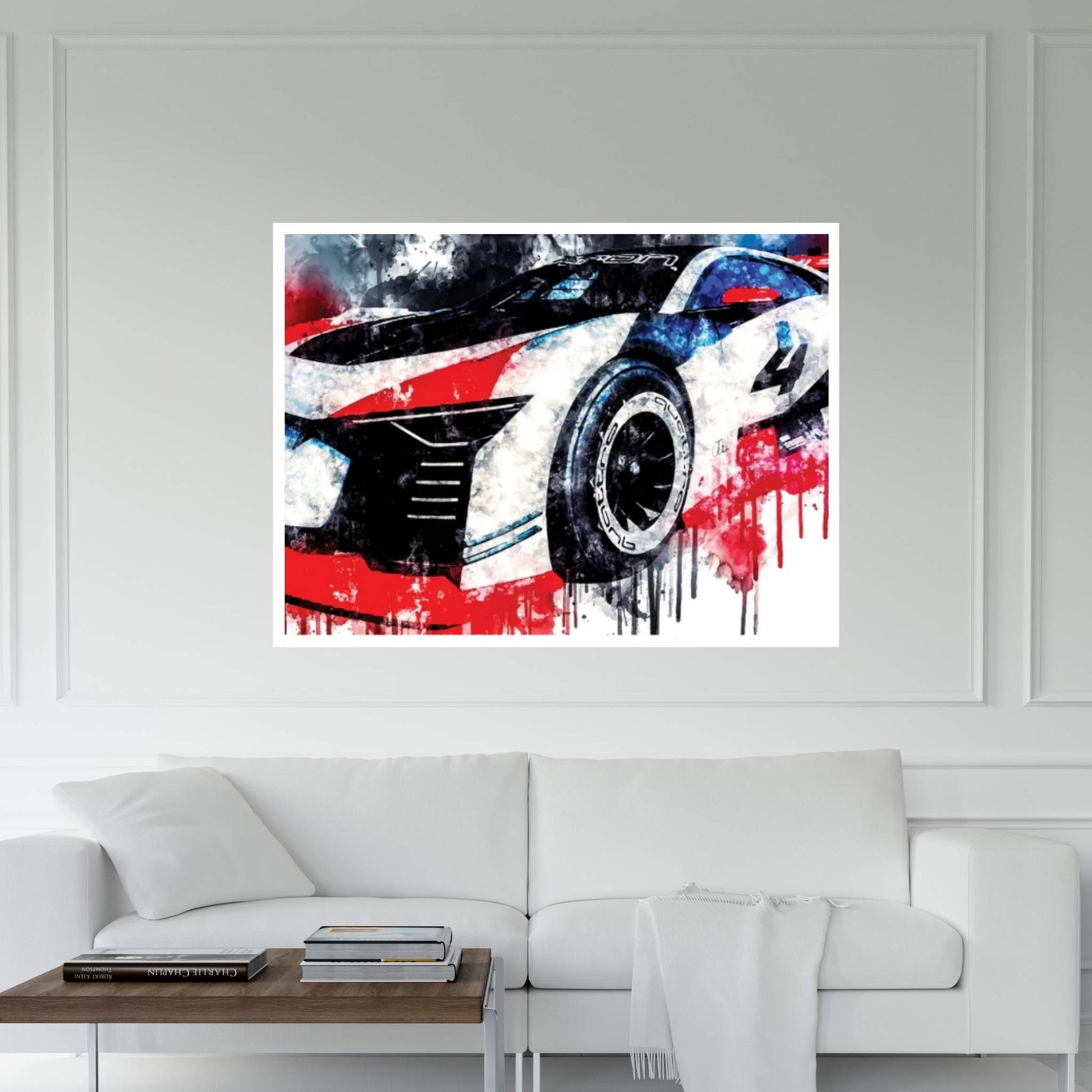 2018 Audi E Tron Vision Gran Turismo Vehicle CCCLXXIII Canvas Wall Art - Y Canvas