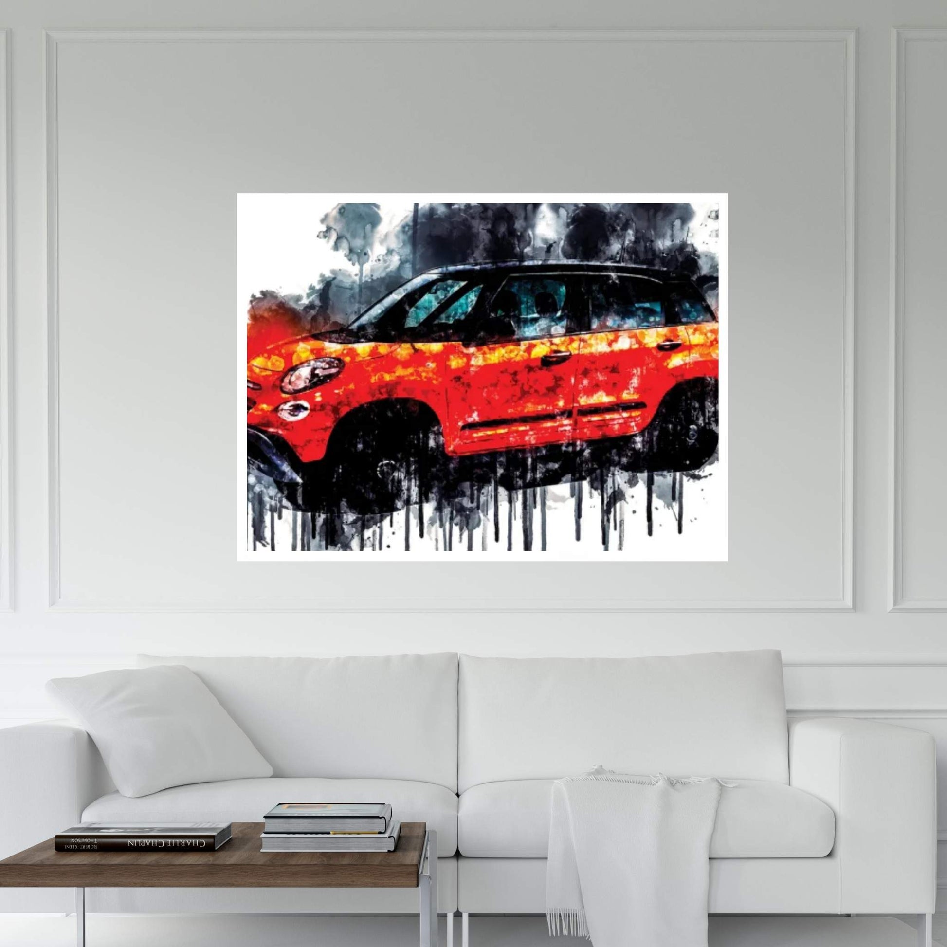 2018 Fiat 500L City Cross Vehicle CDXCV Canvas Wall Art - Y Canvas