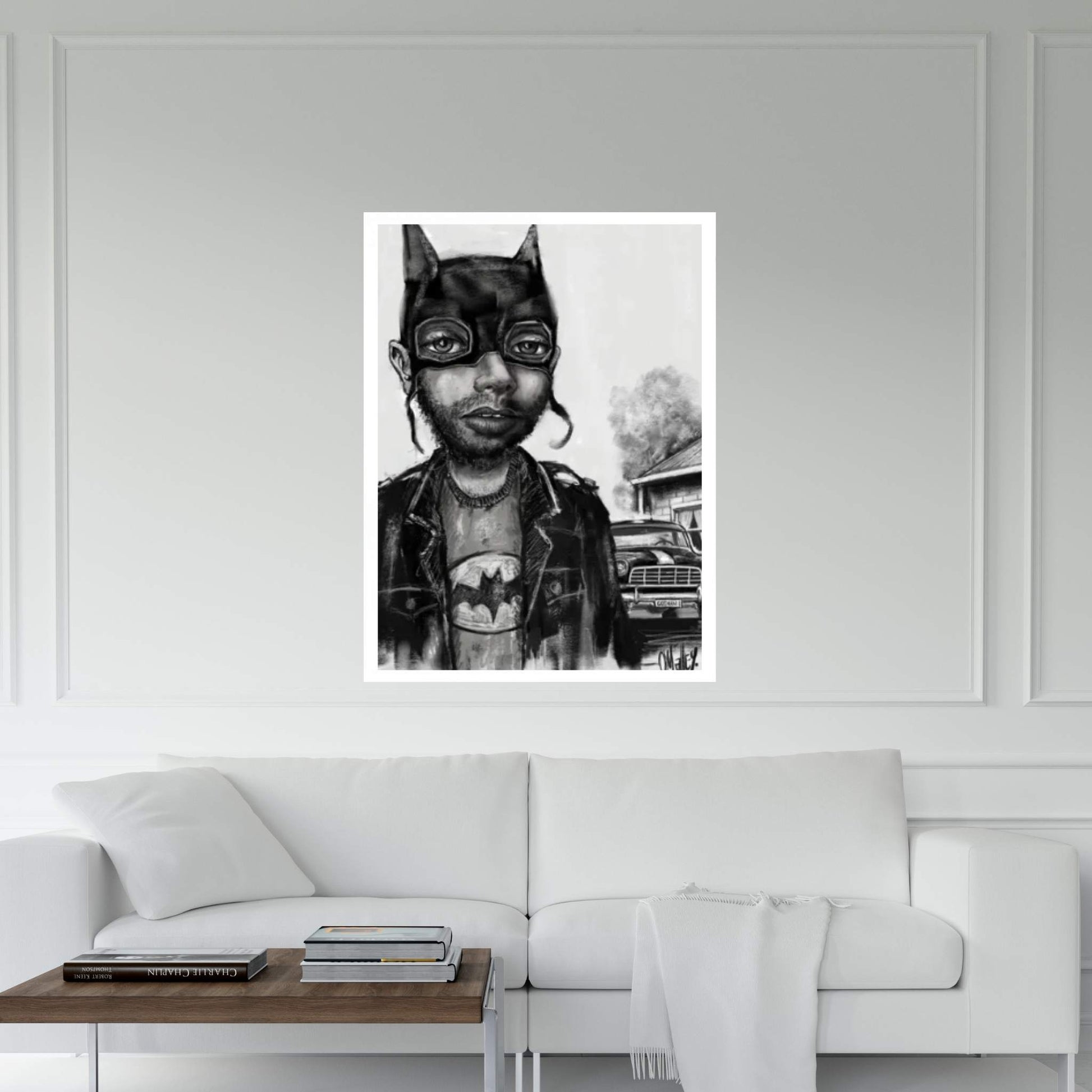 Bat Boy Canvas Wall Art - Y Canvas