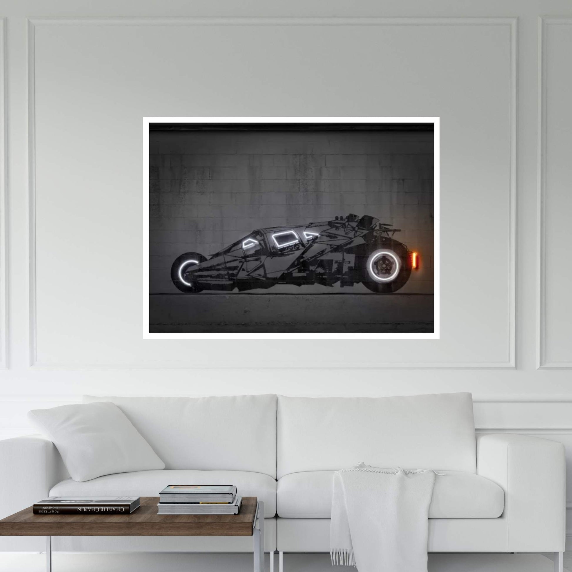 Batmobile Tumbler Canvas Wall Art - Y Canvas