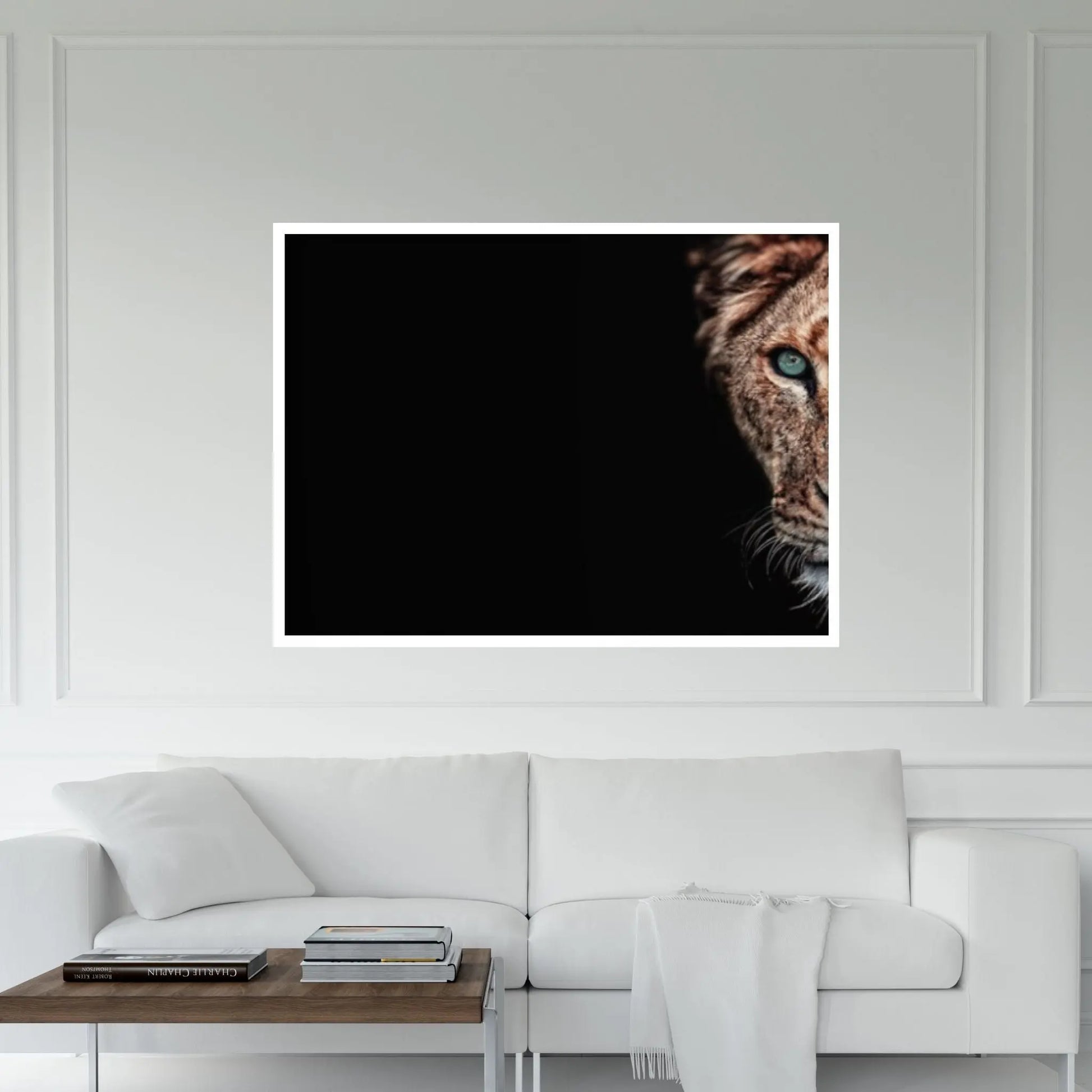 Lion Canvas Wall Art Animal Wall Art, Canvas Wall Art, Animal wall art decor Large lion art - Y Canvas