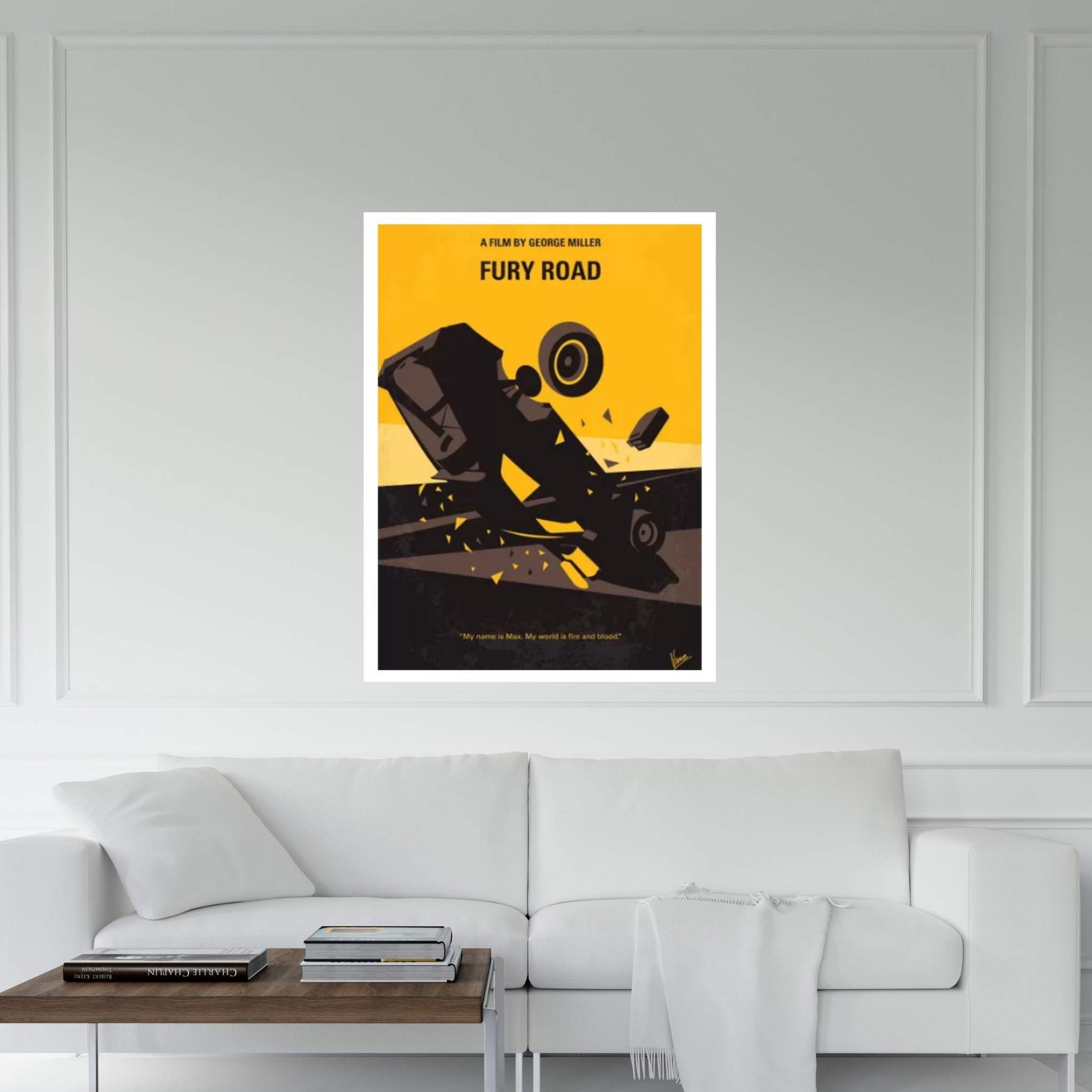 Mad Max: Fury Road Minimal Movie Poster Canvas Wall Art - Y Canvas